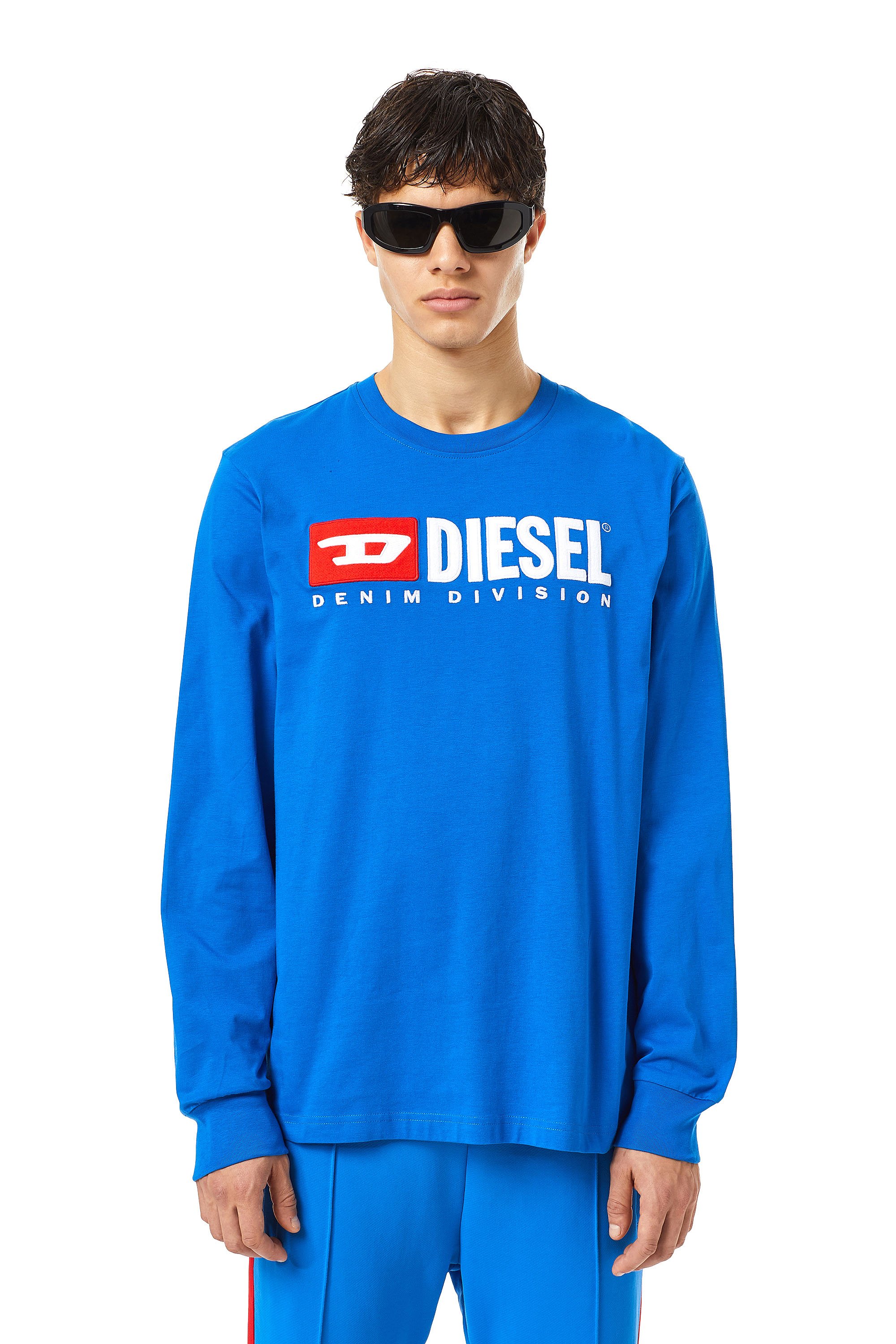 Diesel - T-JUST-LS-DIV, Azul - Image 1
