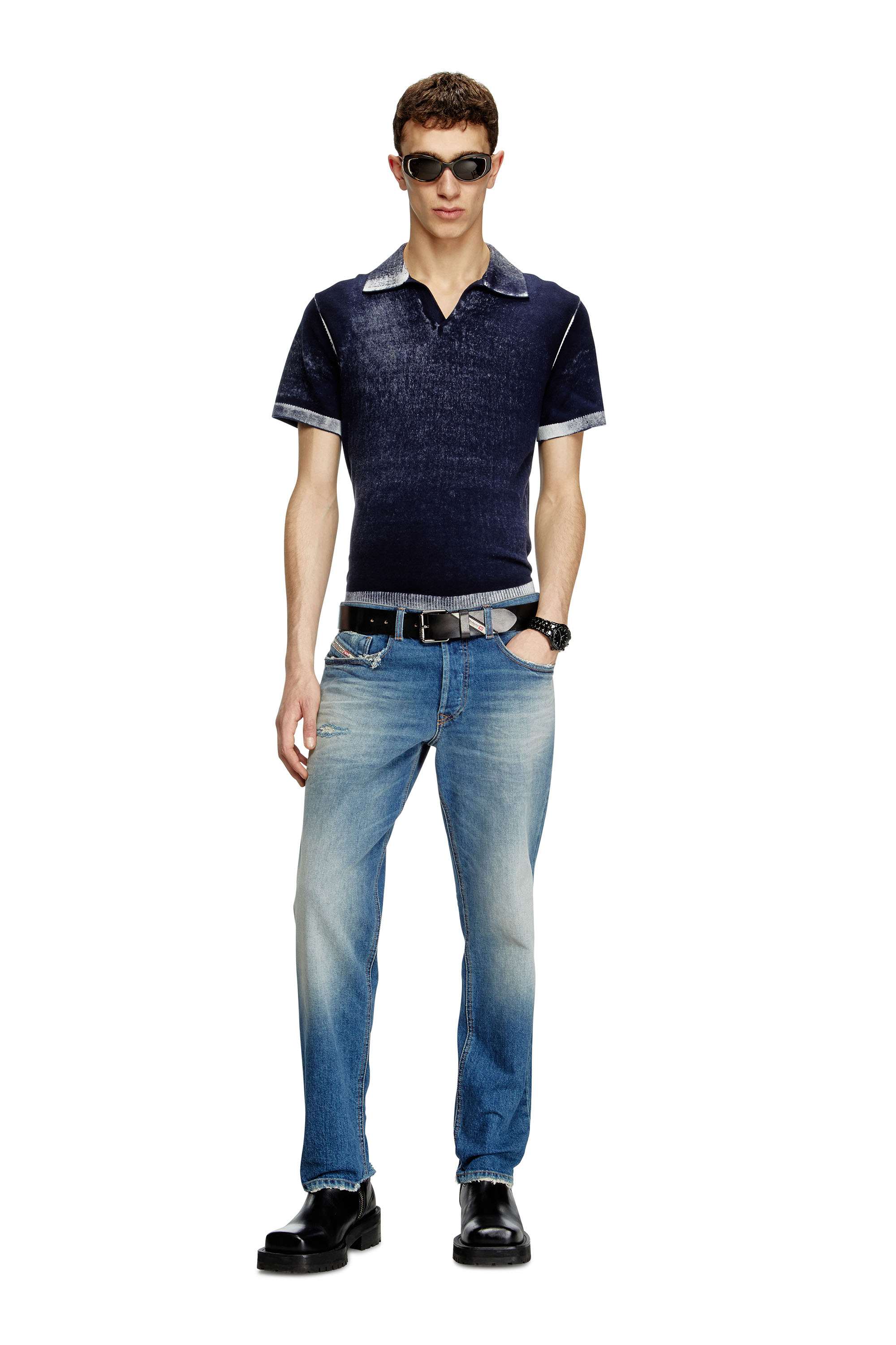 Diesel - Regular Jeans 2023 D-Finitive 0BMBY Hombre, Azul medio - 3