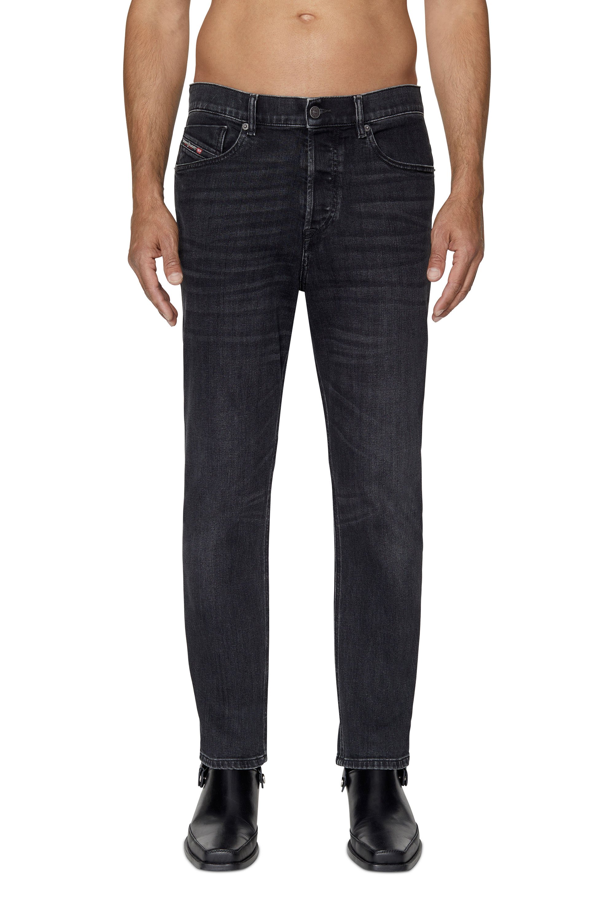 Diesel - 2005 D-FINING 09B83 Tapered Jeans, Negro/Gris oscuro - Image 2