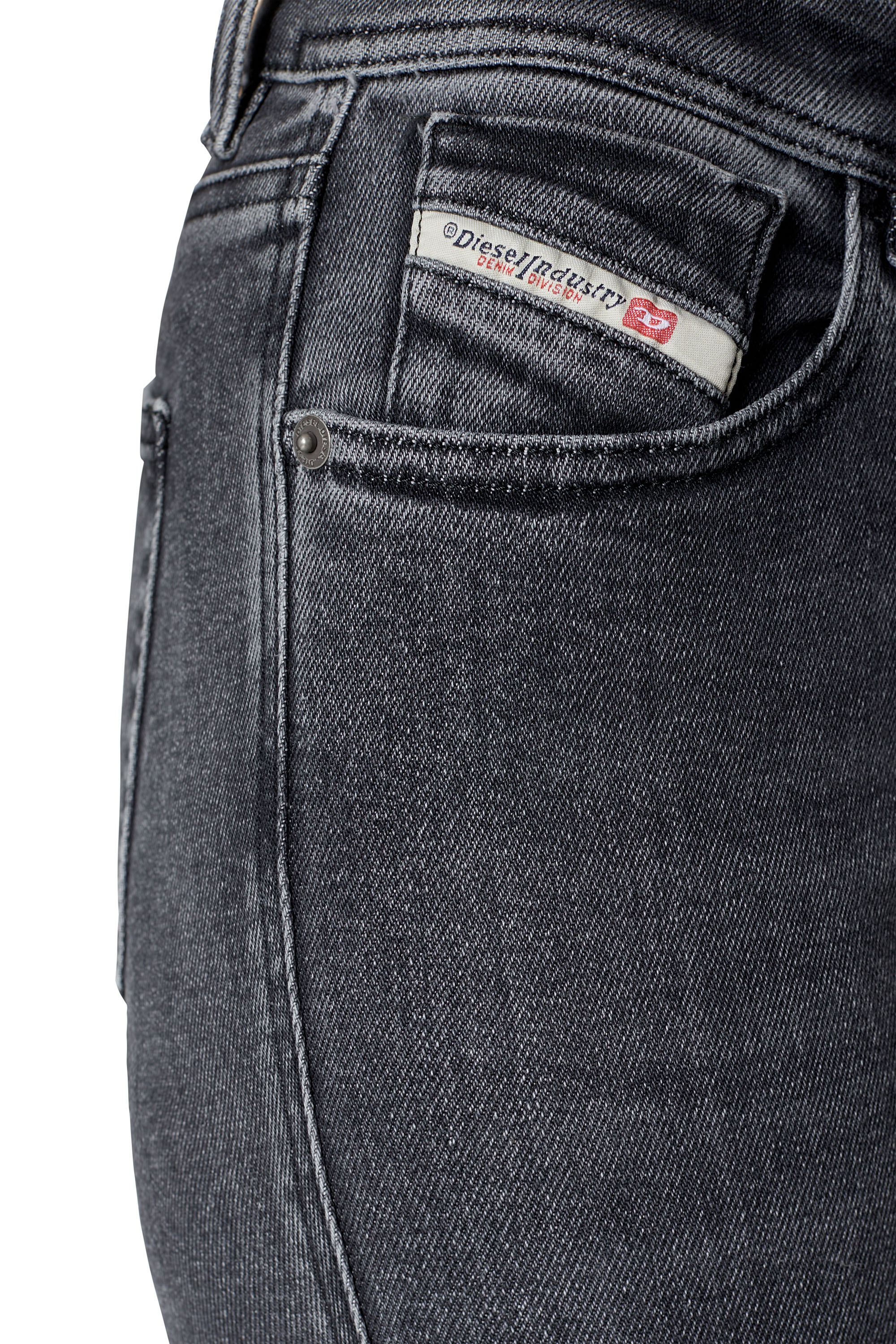 Diesel - Super skinny Jeans 2017 Slandy 09D61, Negro/Gris oscuro - Image 3