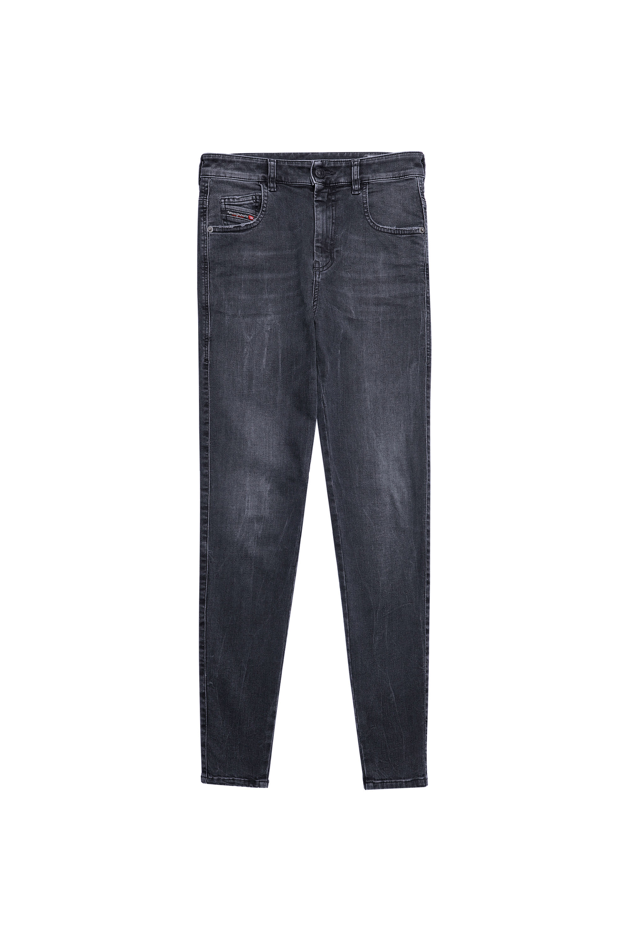 Diesel - Slandy High Skinny Jeans 069XP, Black/Dark grey - Image 6