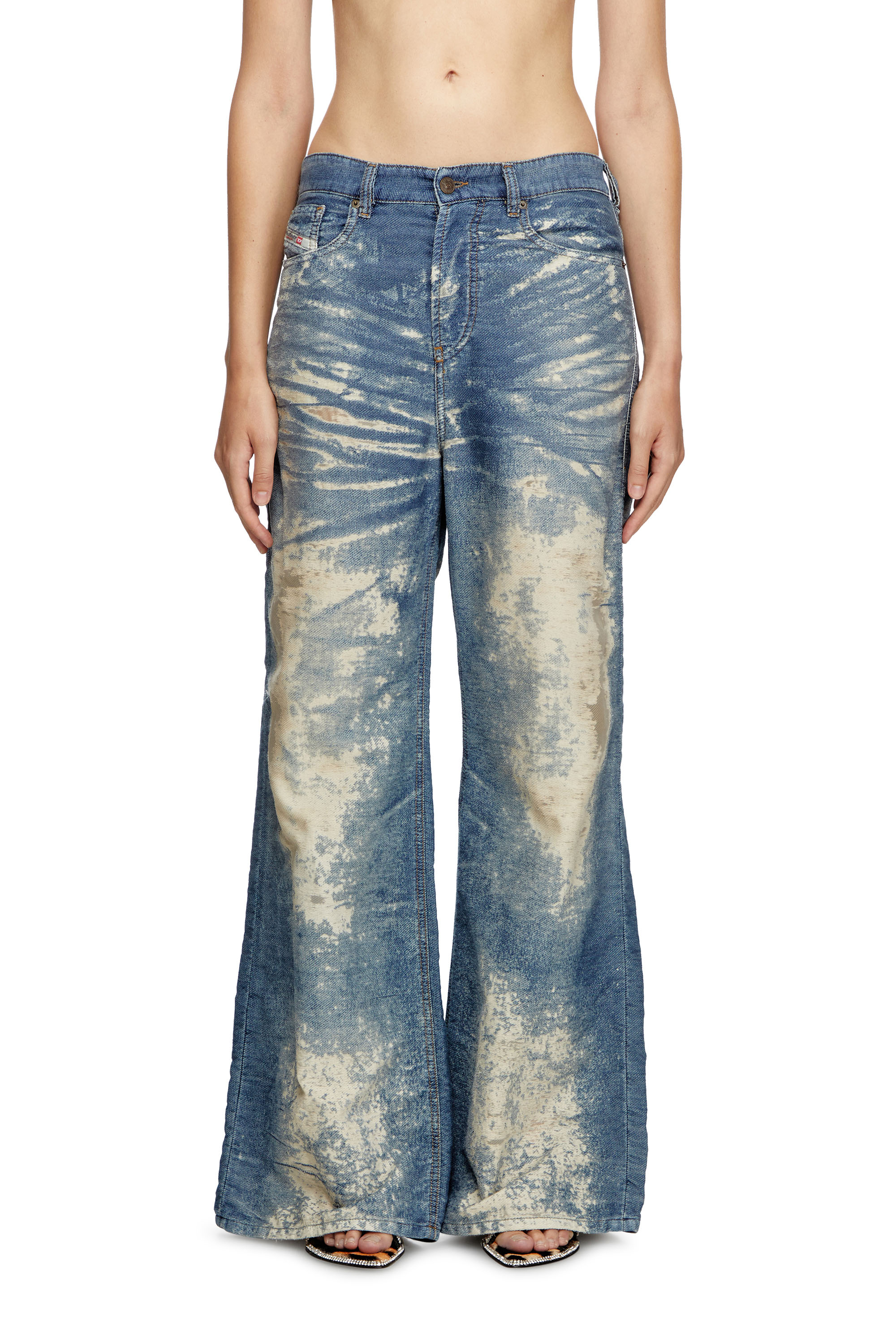 Diesel - Straight Jeans 1996 D-Sire 068RE Mujer, Azul medio - 1