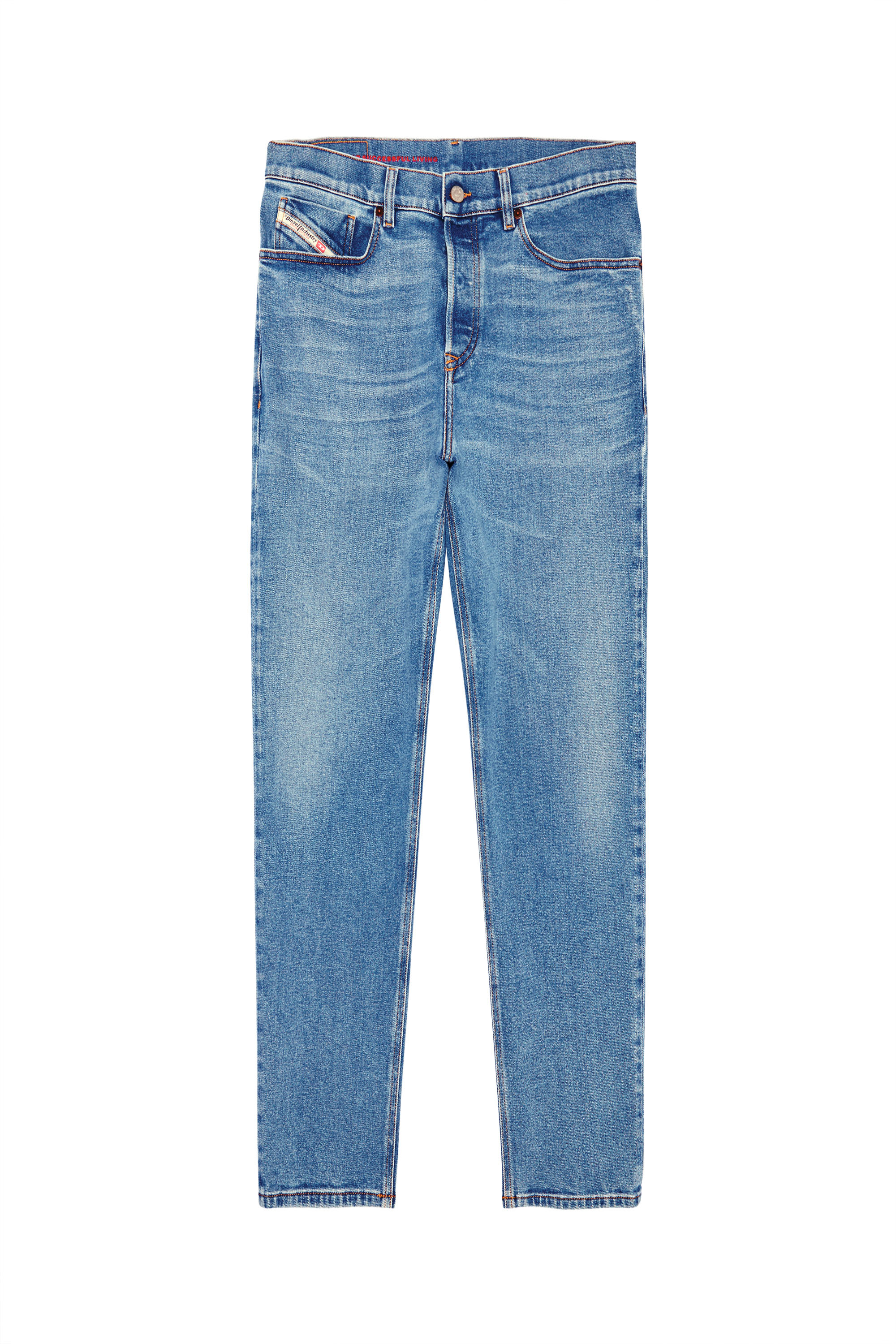 Diesel - 2005 D-FINING 09B92 Tapered Jeans, Azul medio - Image 1