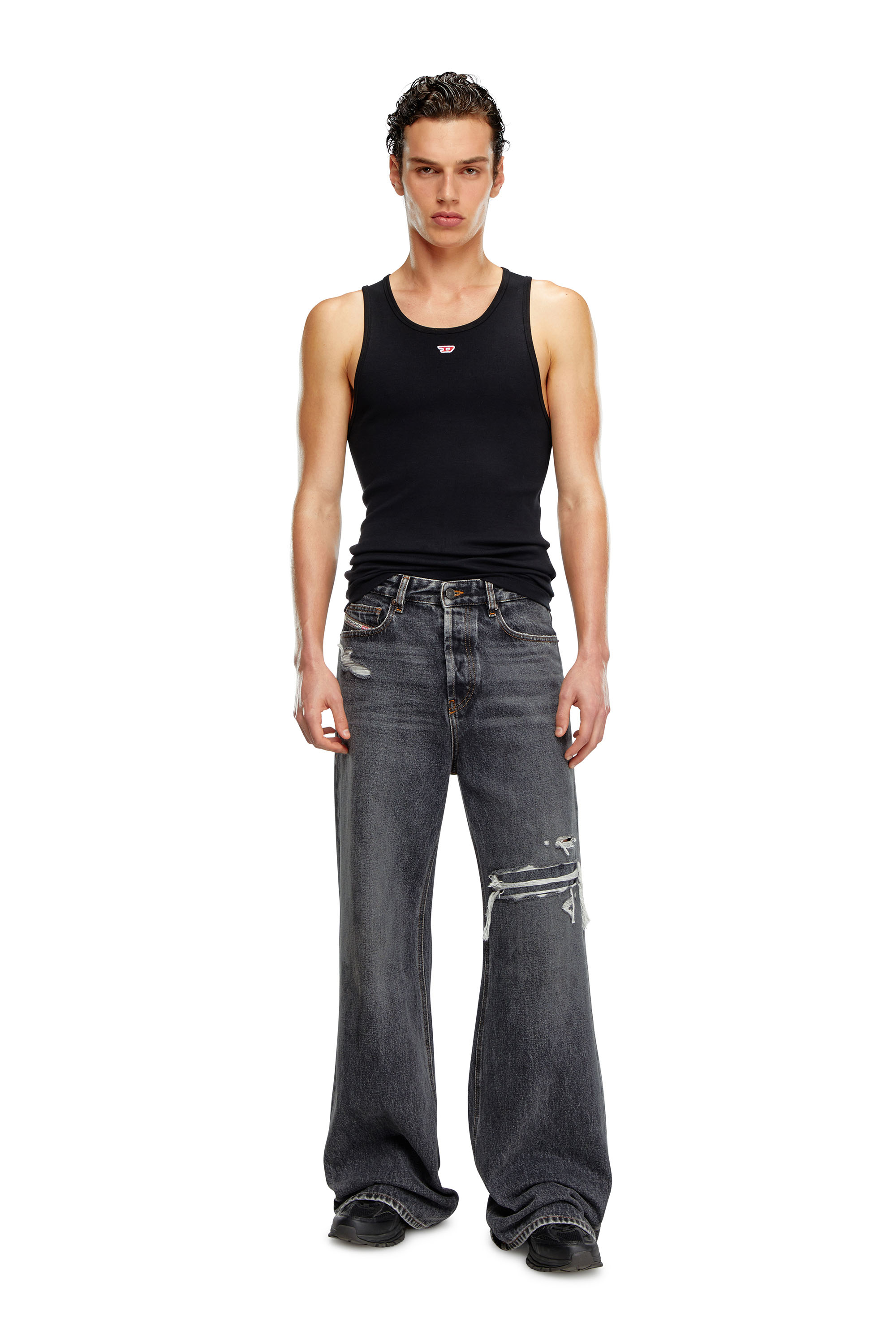 Diesel - Straight Jeans 1996 D-Sire 007F6, Mujer Straight Jeans - 1996 D-Sire in Negro - Image 7