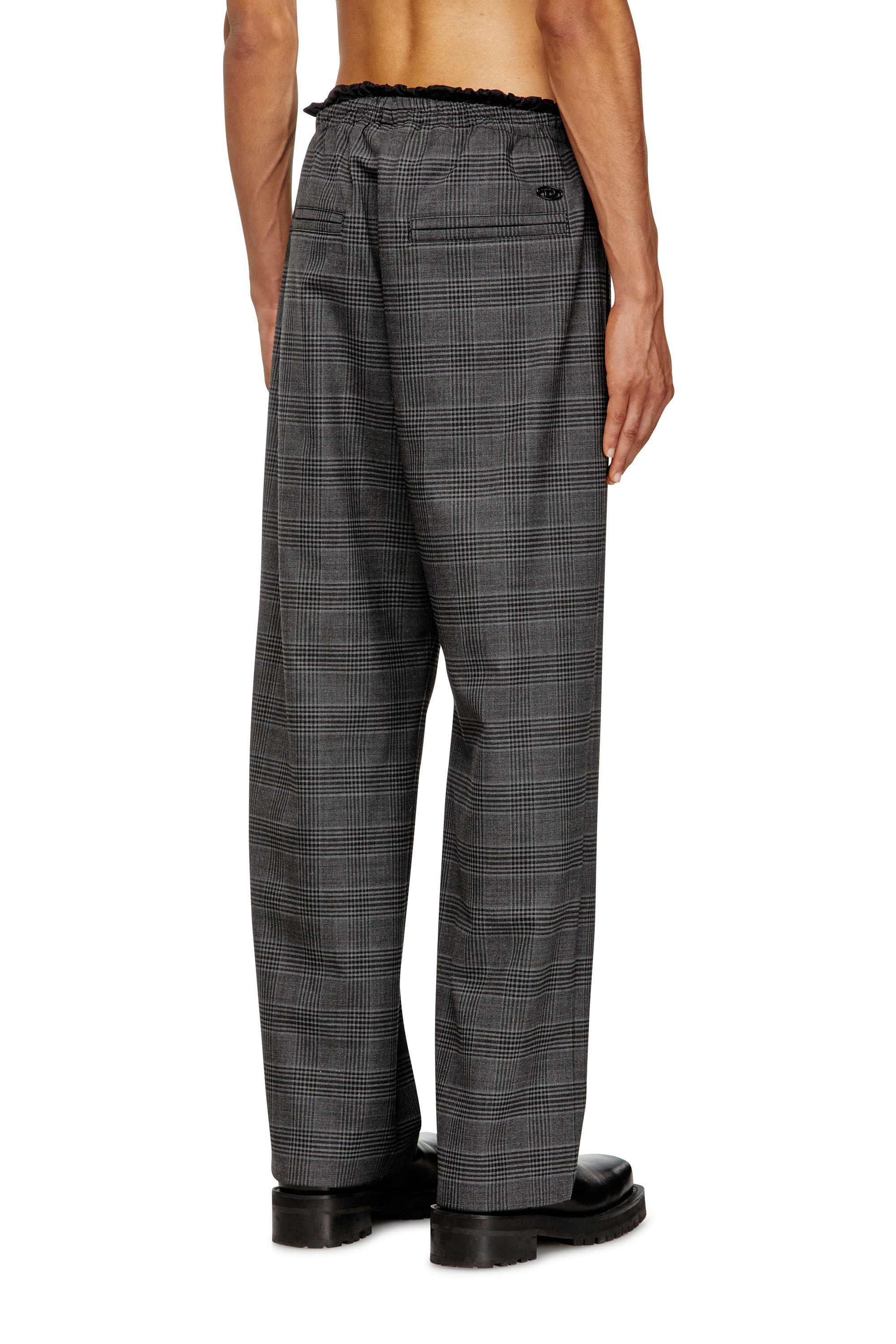 Diesel - P-TILSON, Pantalones de lana con cordón en la cintura Hombre in Multicolor - 4
