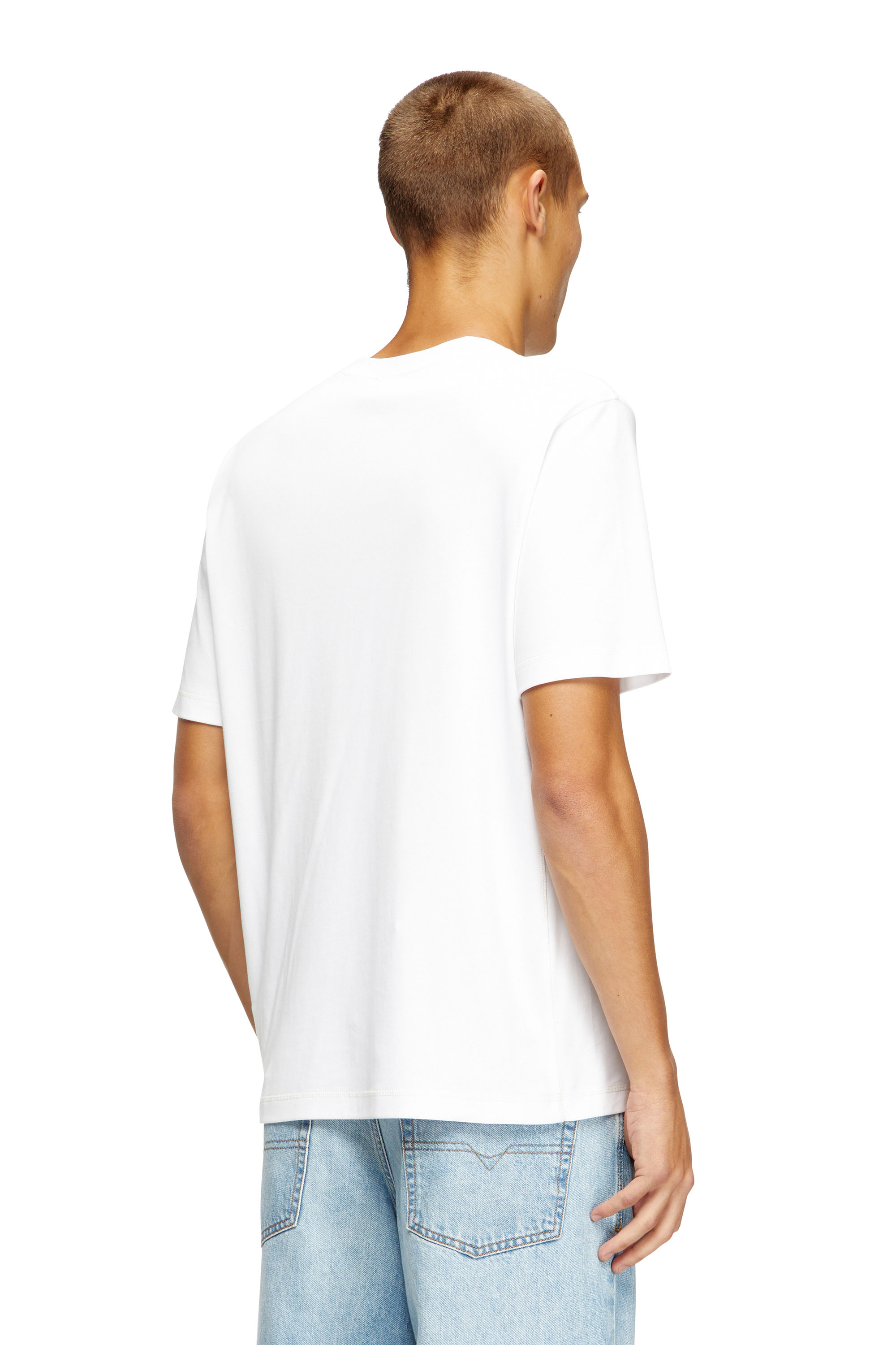 Diesel - T-MADJUST-TR, Regular T-shirt with crew neck and Oval D Hombre in ToBeDefined - 4
