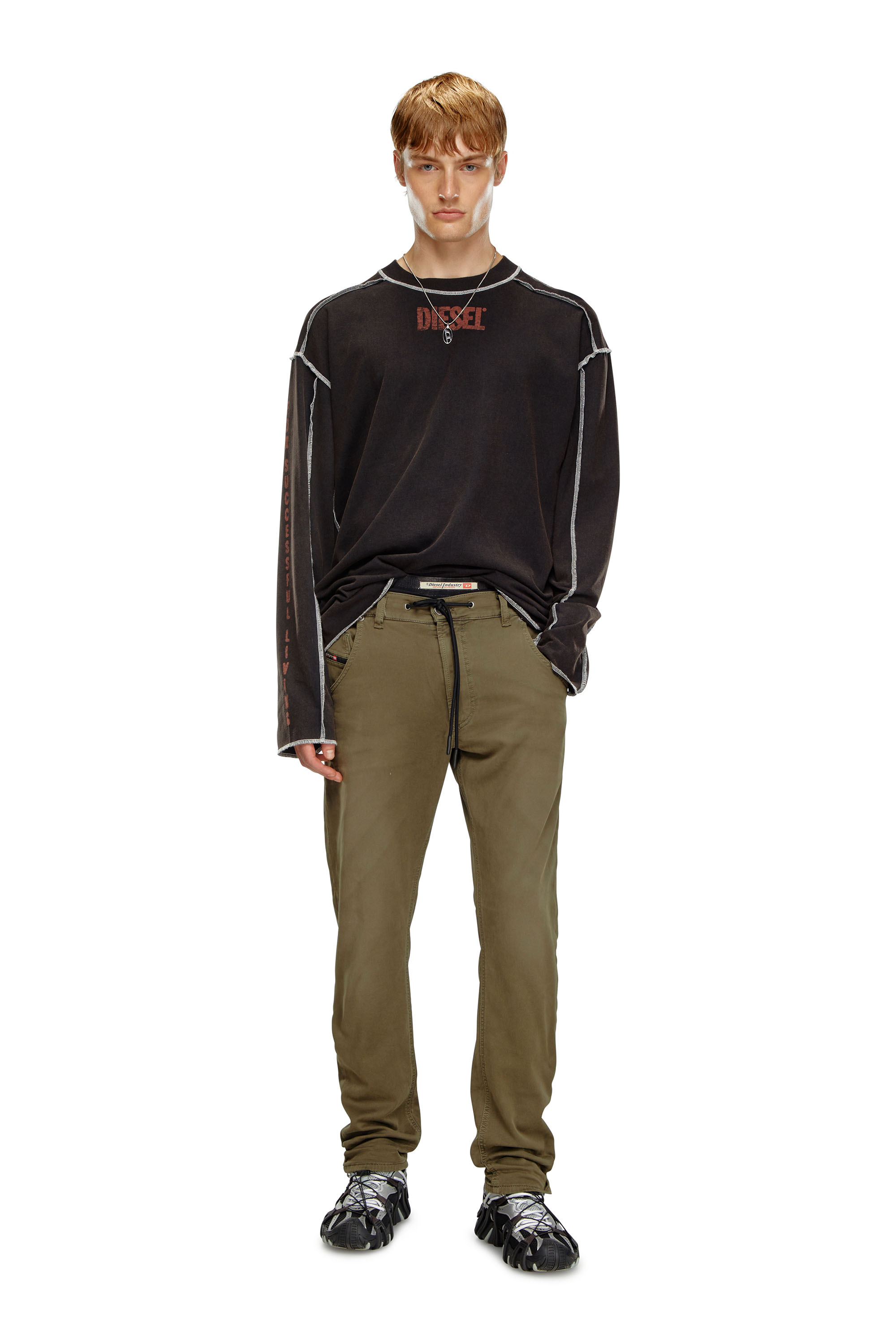 Krooley Tapered JoggJeans® 0670M, Dark Green Diesel - Krooley Tapered JoggJeans® 0670M, Dark Green - Image 1