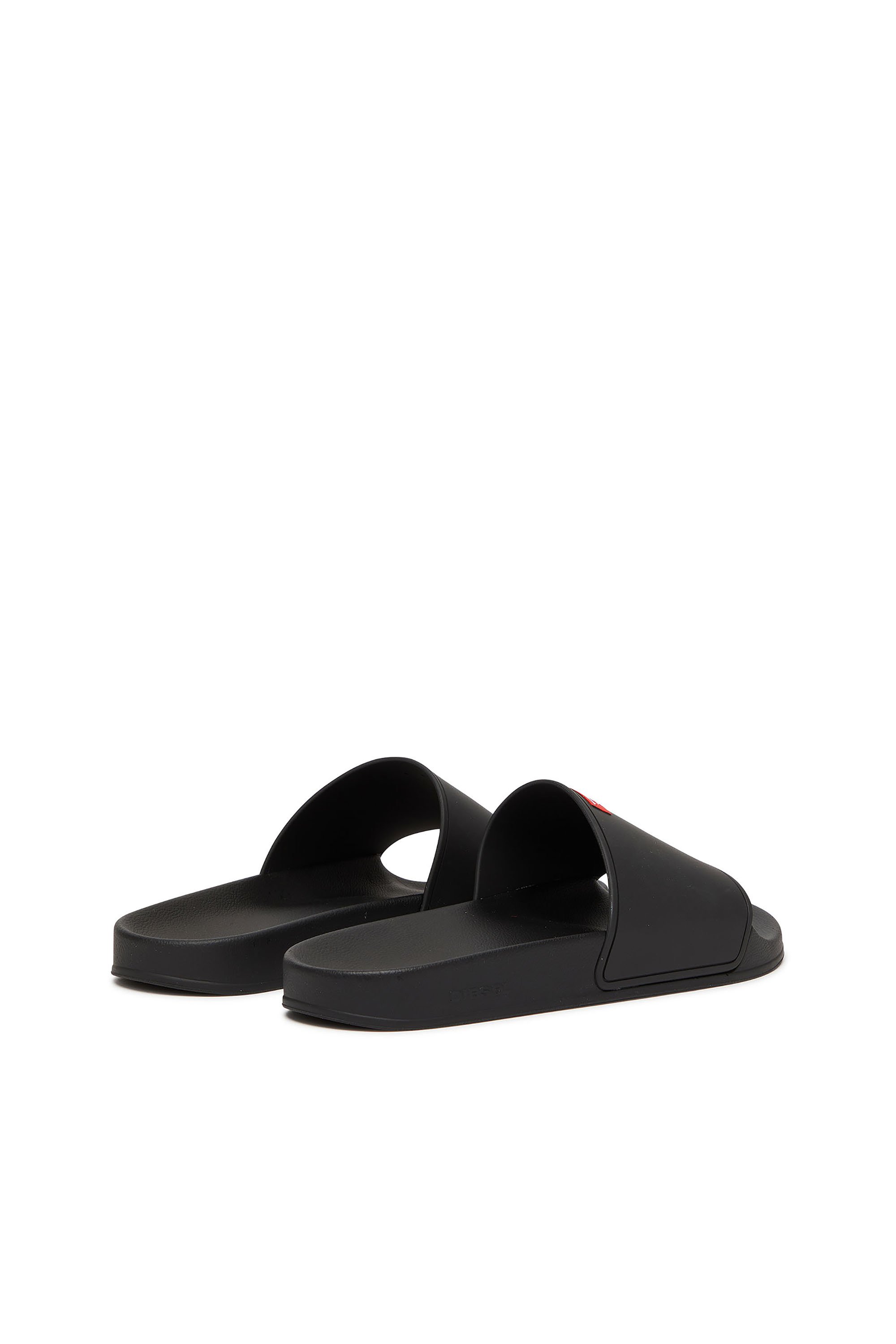 Diesel - SA-SWIM, Chanclas de piscina de goma con logotipo D Hombre in Negro - 3