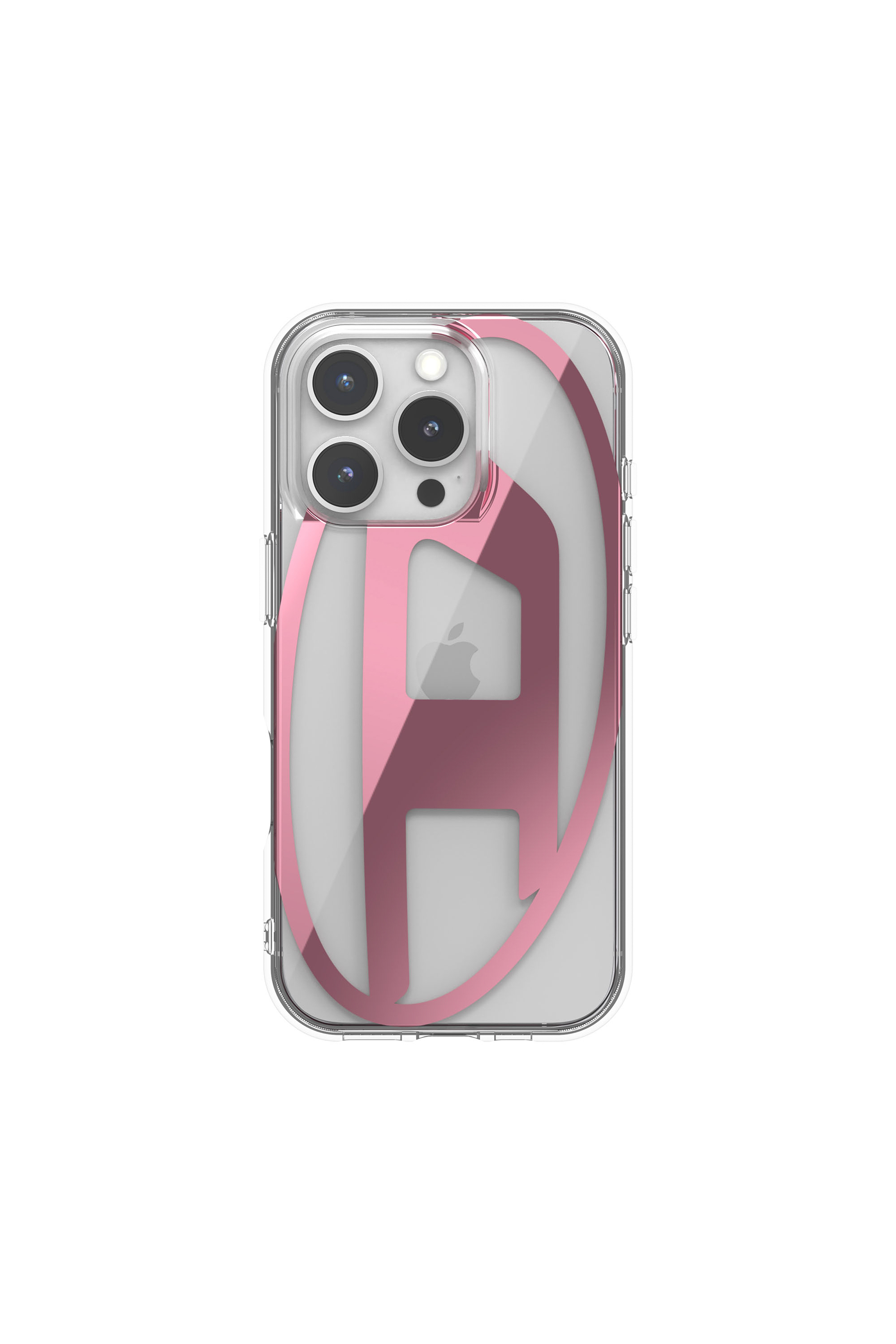 Diesel - 60144 AOP CASE, Unisex's Oval D Mirror Case for iP 16 Pro in Pink - 3