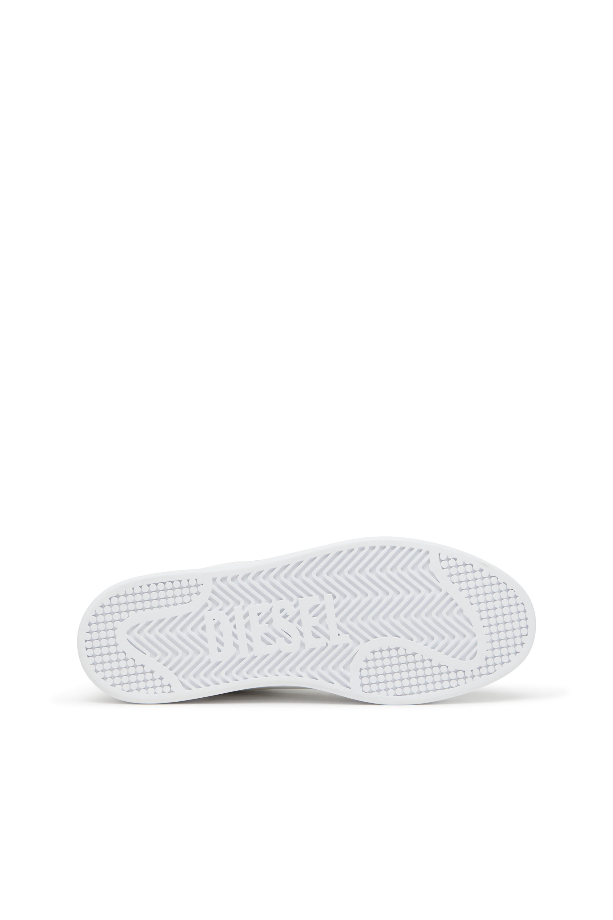 Diesel - S-DAKOTA LOW, Man's S-Dakota-Leather sneakers with perforated logo in White - 4