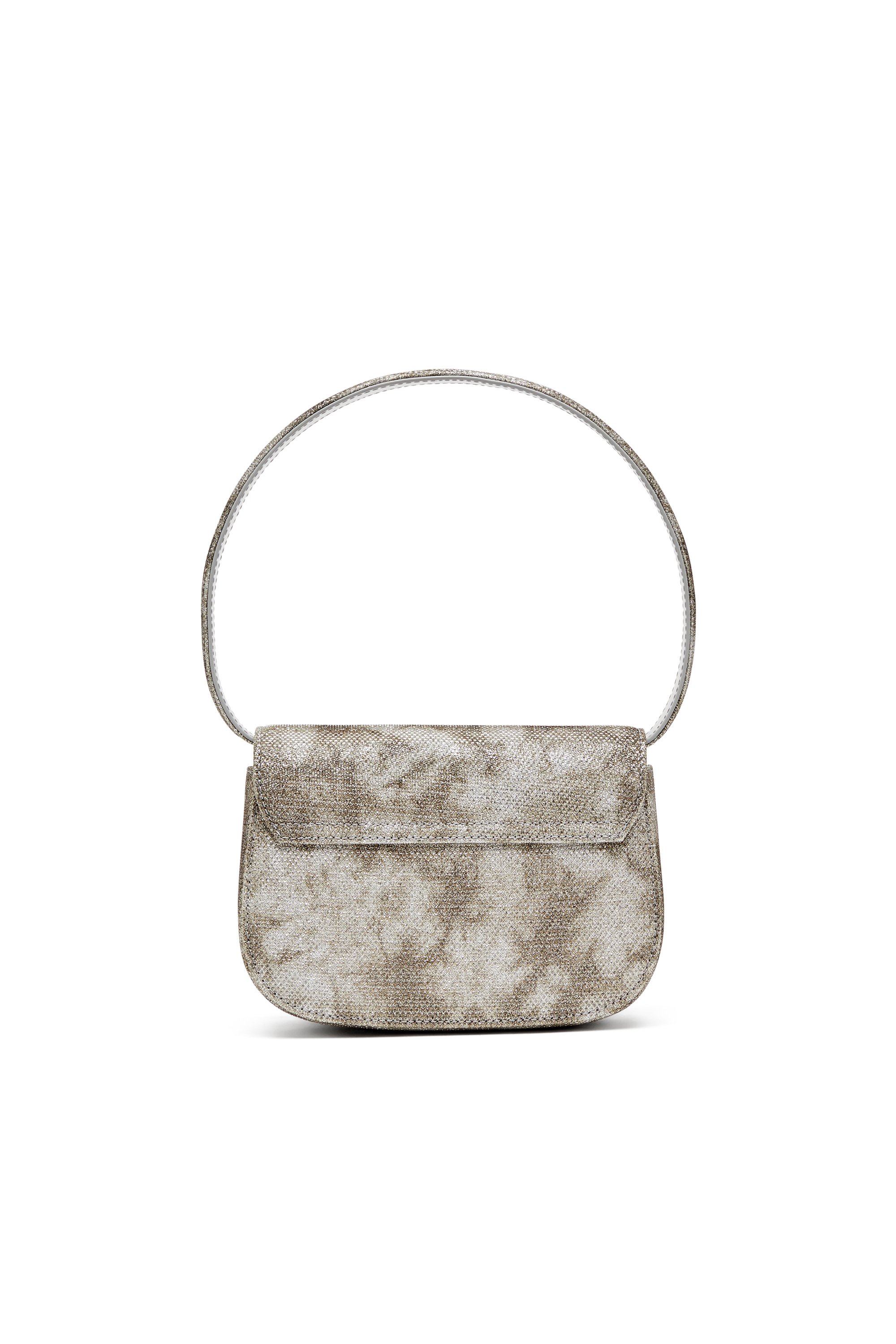 Diesel - 1DR, Woman's 1DR-Iconic shoulder bag in shimmer fabric in Military Green - 4