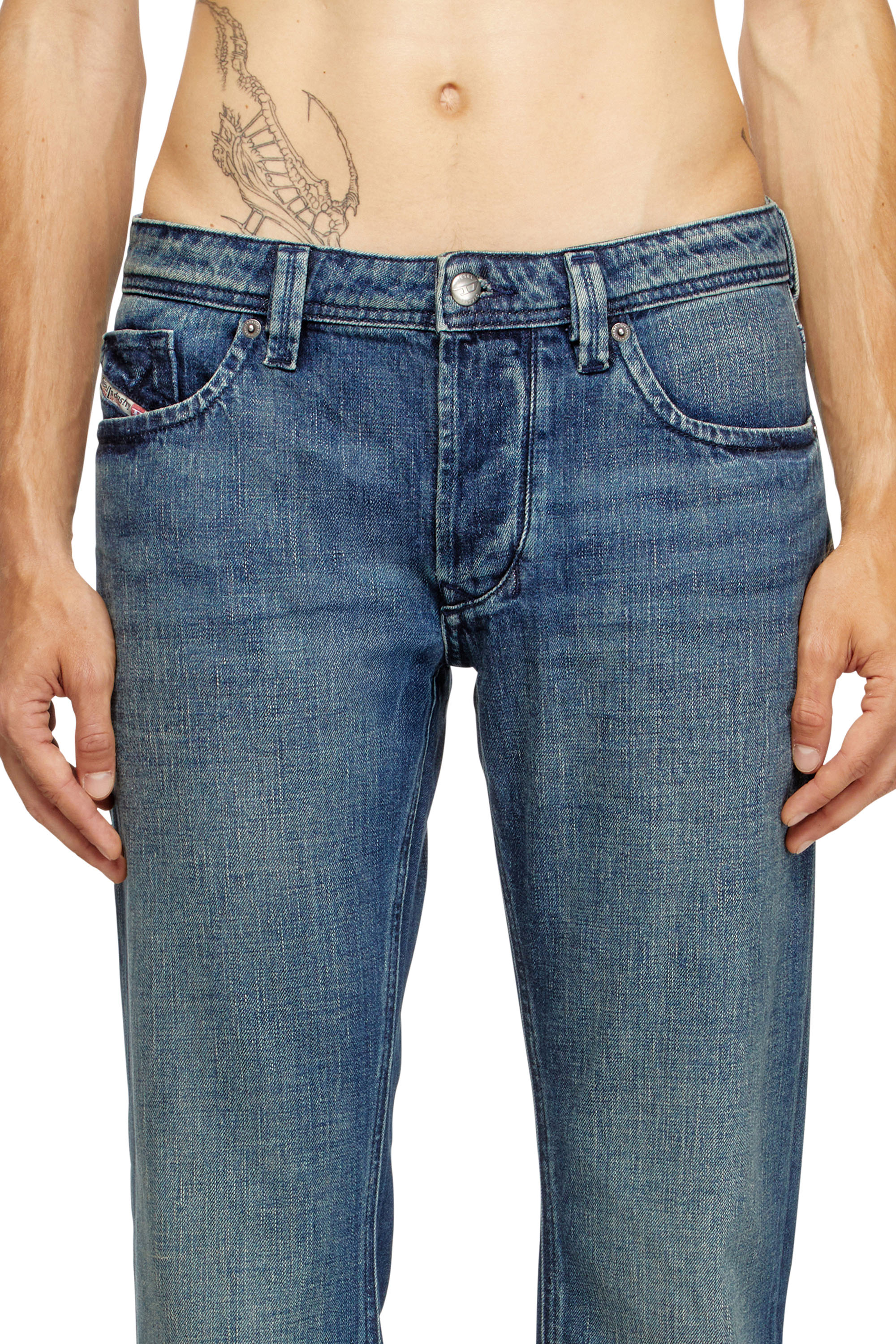 Men's Regular Jeans | Dark Blue | Diesel 1985 Larkee