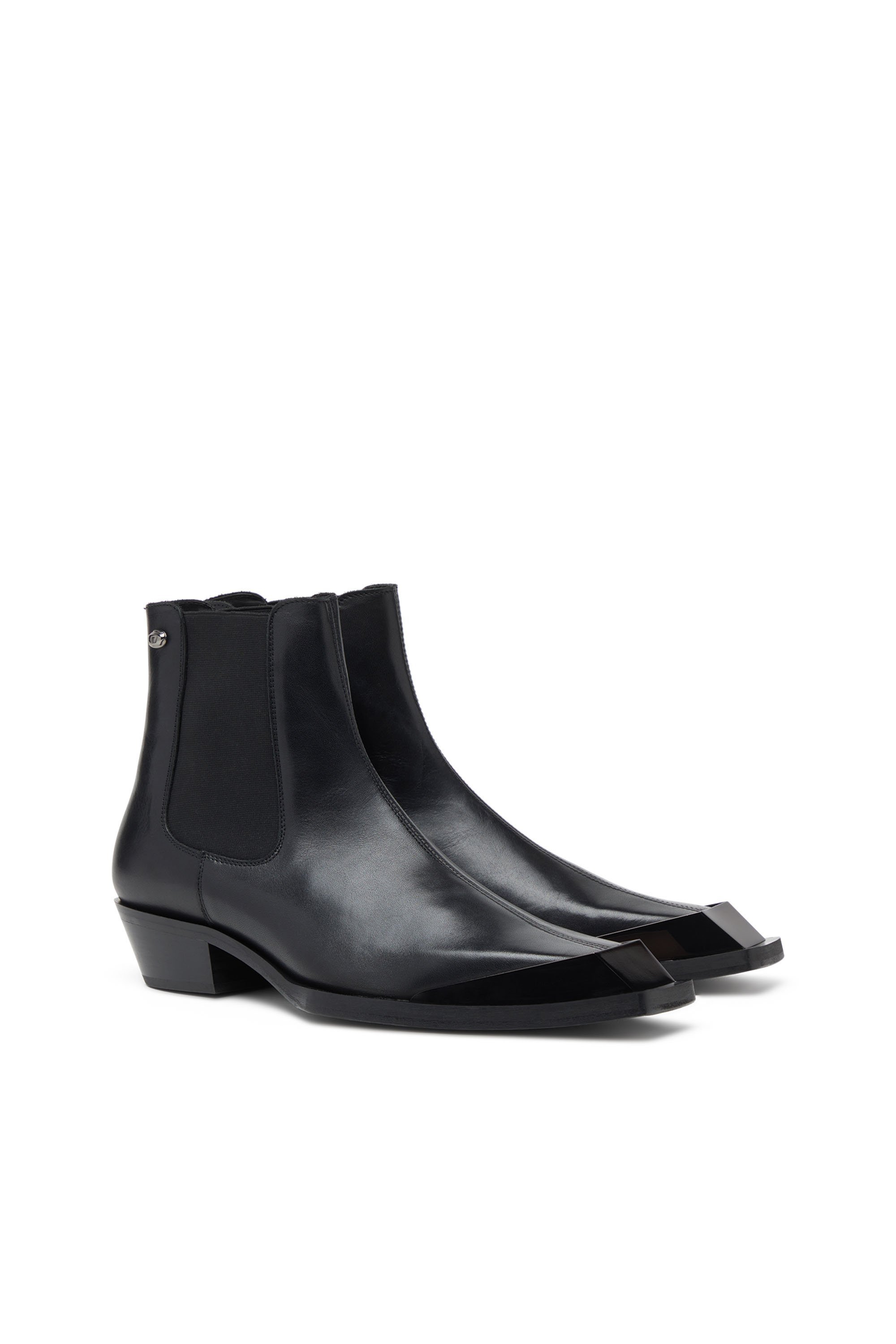 Diesel - D-TONA CH, D-Tona-Botines Chelsea de cuero Hombre in Negro - 2