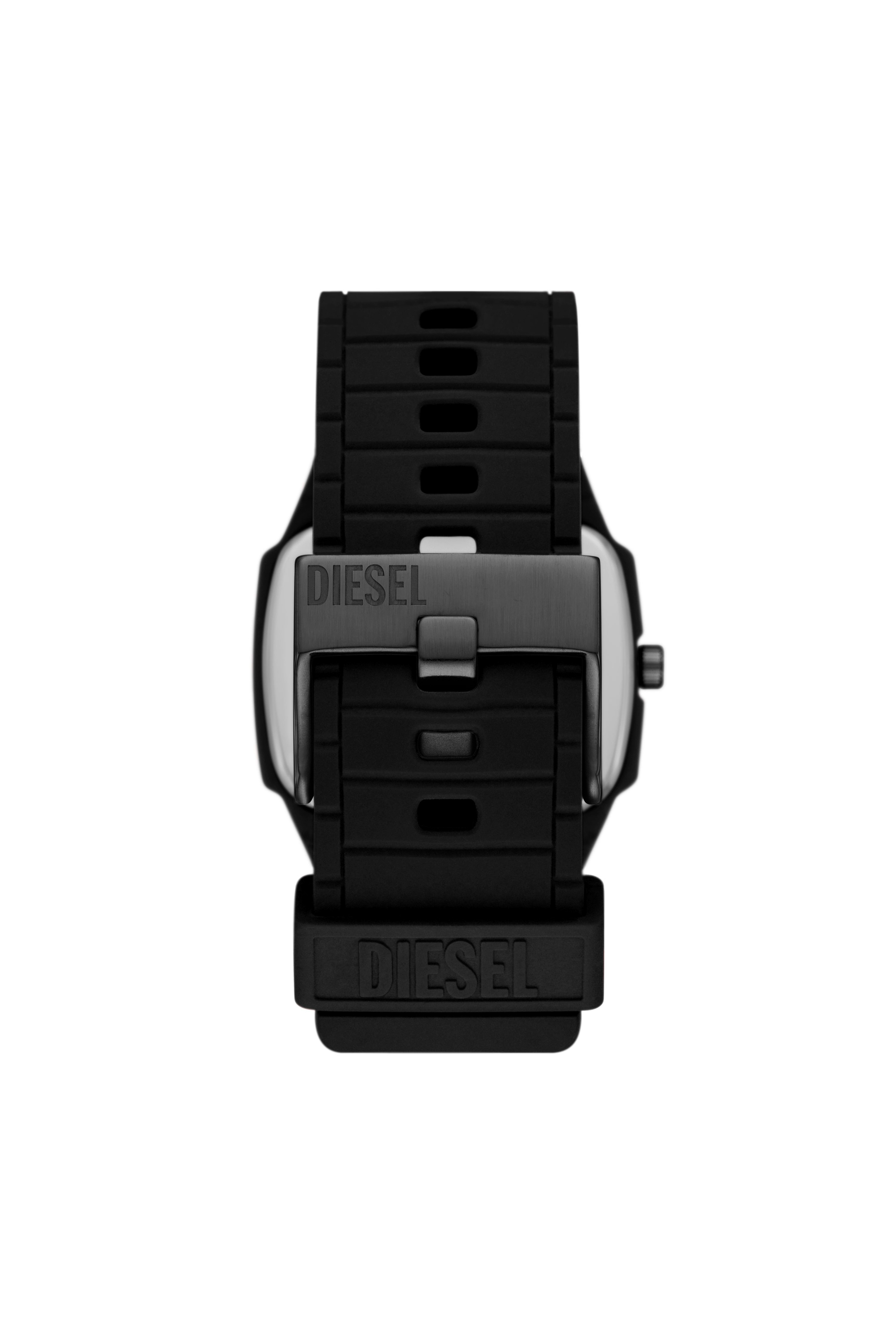 Diesel - DZ2166, Man Cliffhanger 2.0 Black Silicone Watch in Black - Image 2