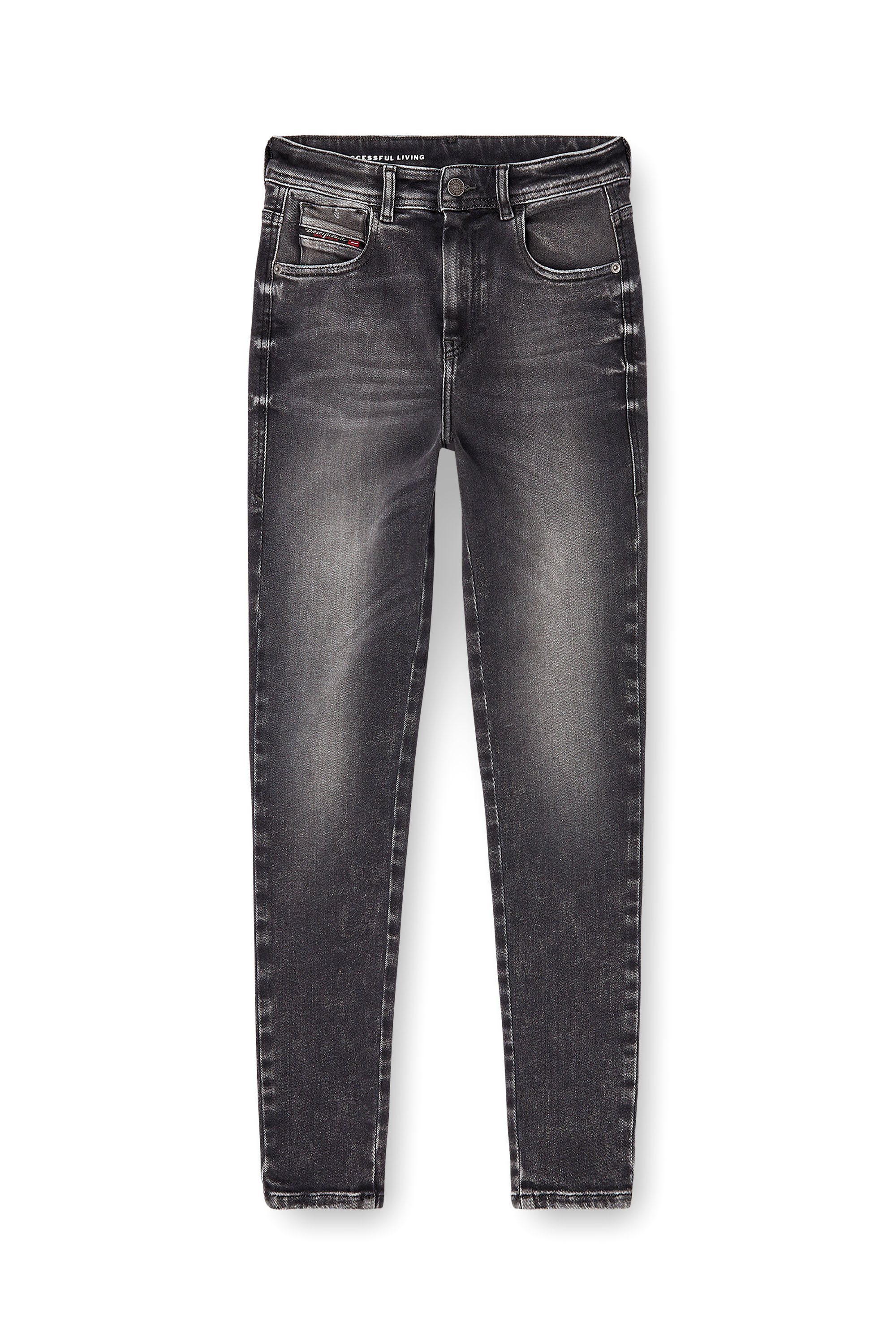 Skinny Jeans 1984 Slandy-High 09L93, Negro/Gris oscuro