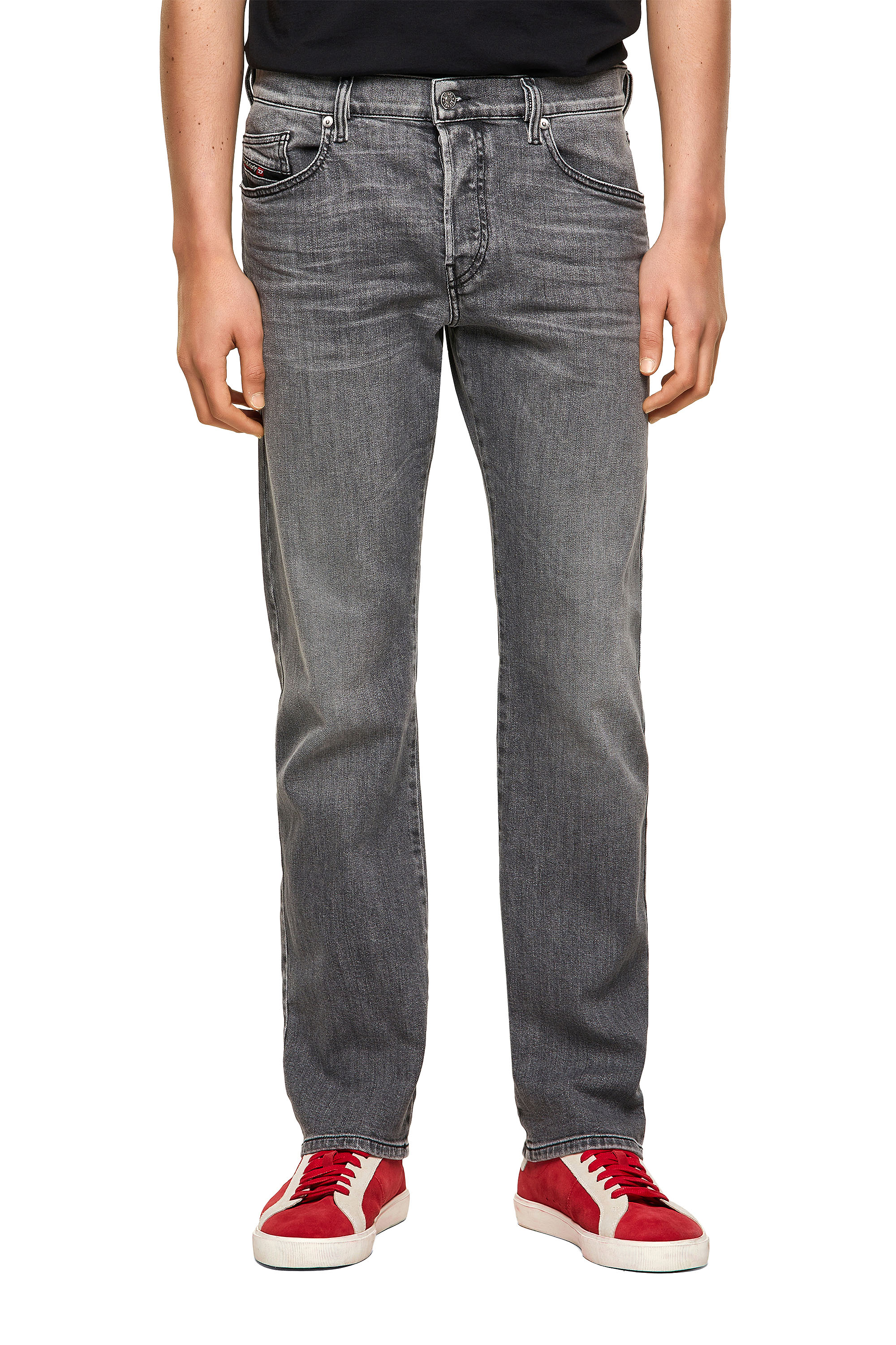 Diesel - D-Mihtry 09A10 Straight Jeans, Light Grey - Image 1
