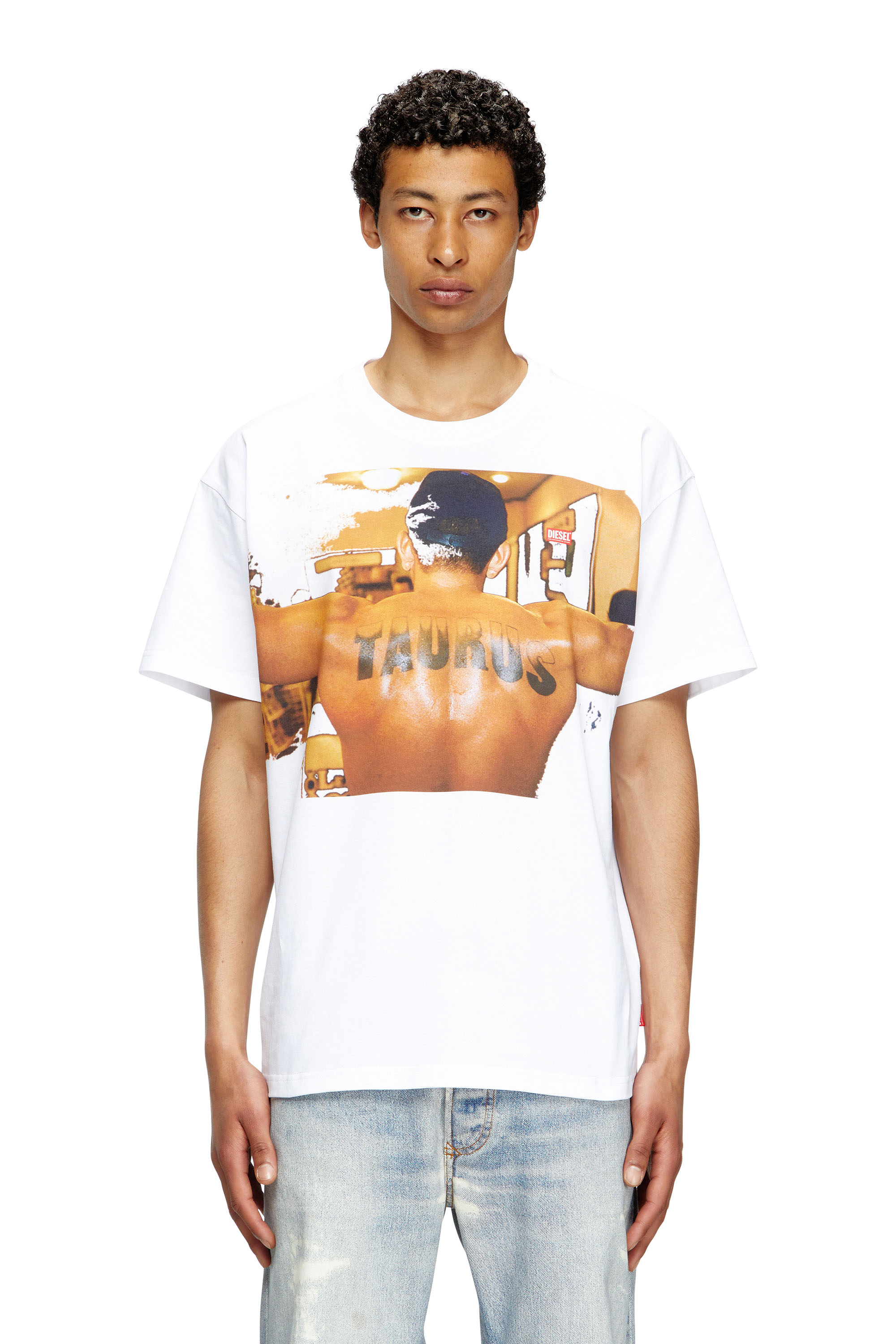Diesel - PR-T-NORM-TOM25-1, Camiseta con estampado gráfico Unisex in Blanco - 1