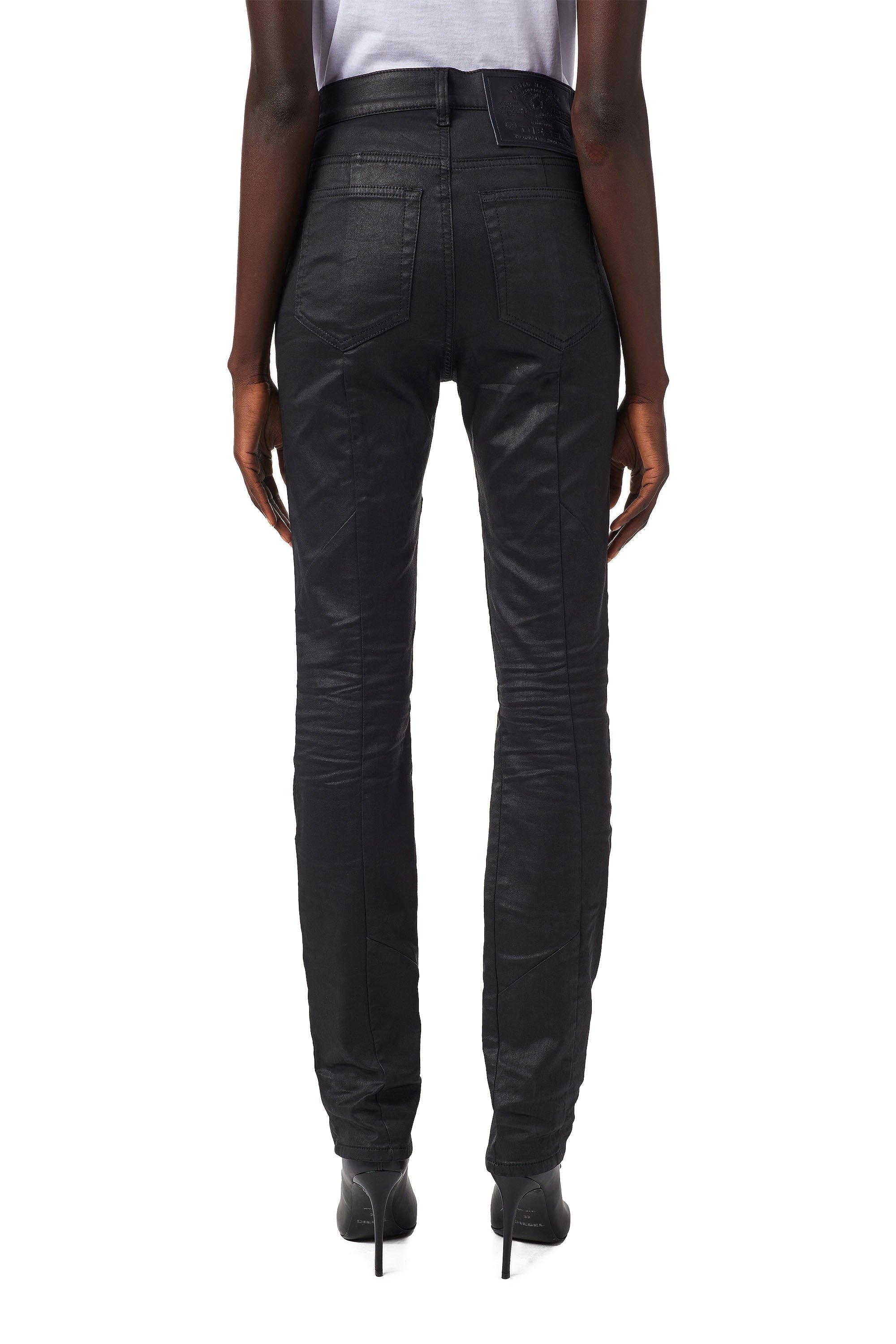 Diesel - D-Arcy JoggJeans® 069YI Straight, Negro/Gris oscuro - Image 2