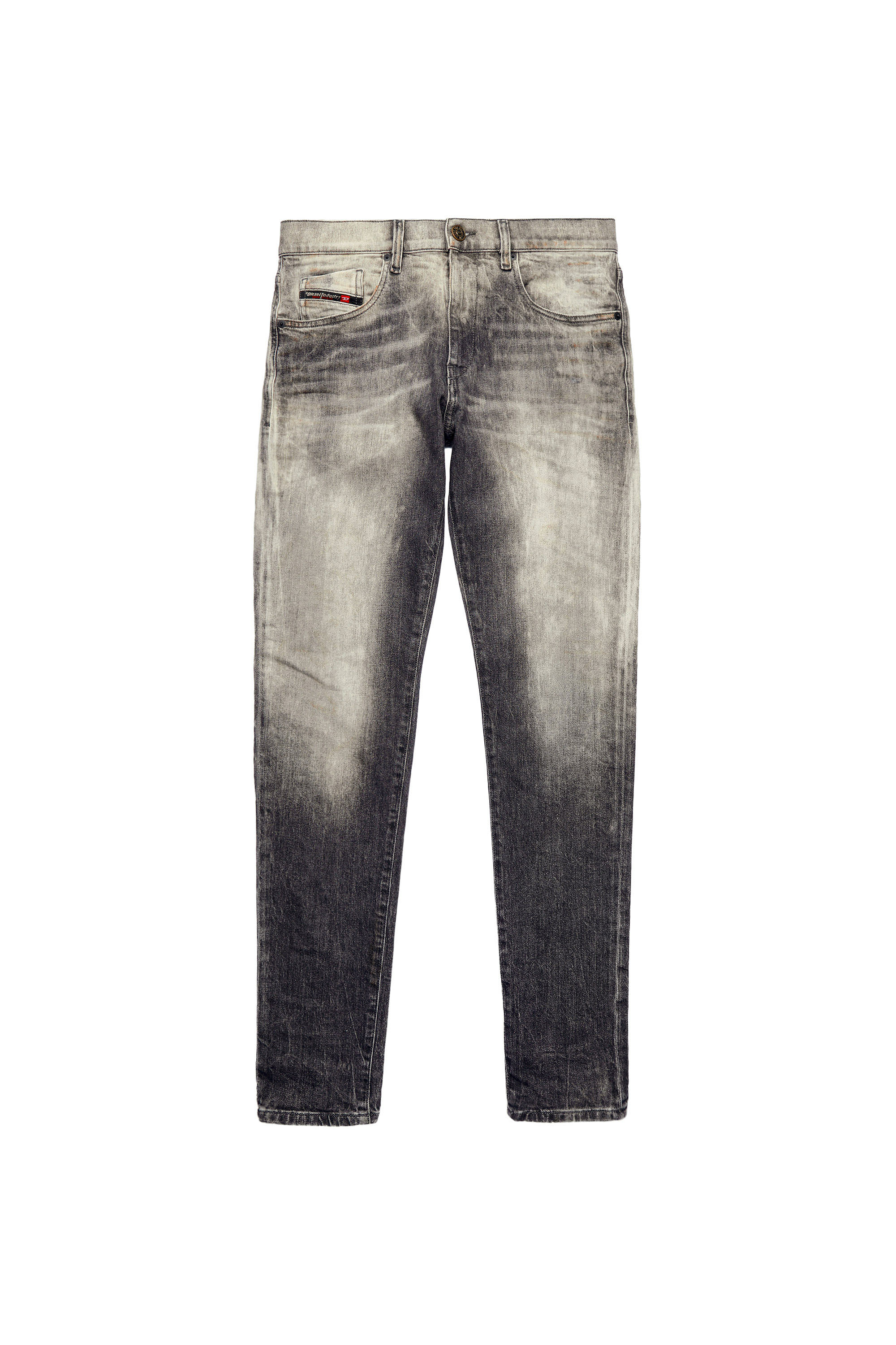 Diesel - D-Strukt Slim Jeans 09A83, Black/Dark grey - Image 7