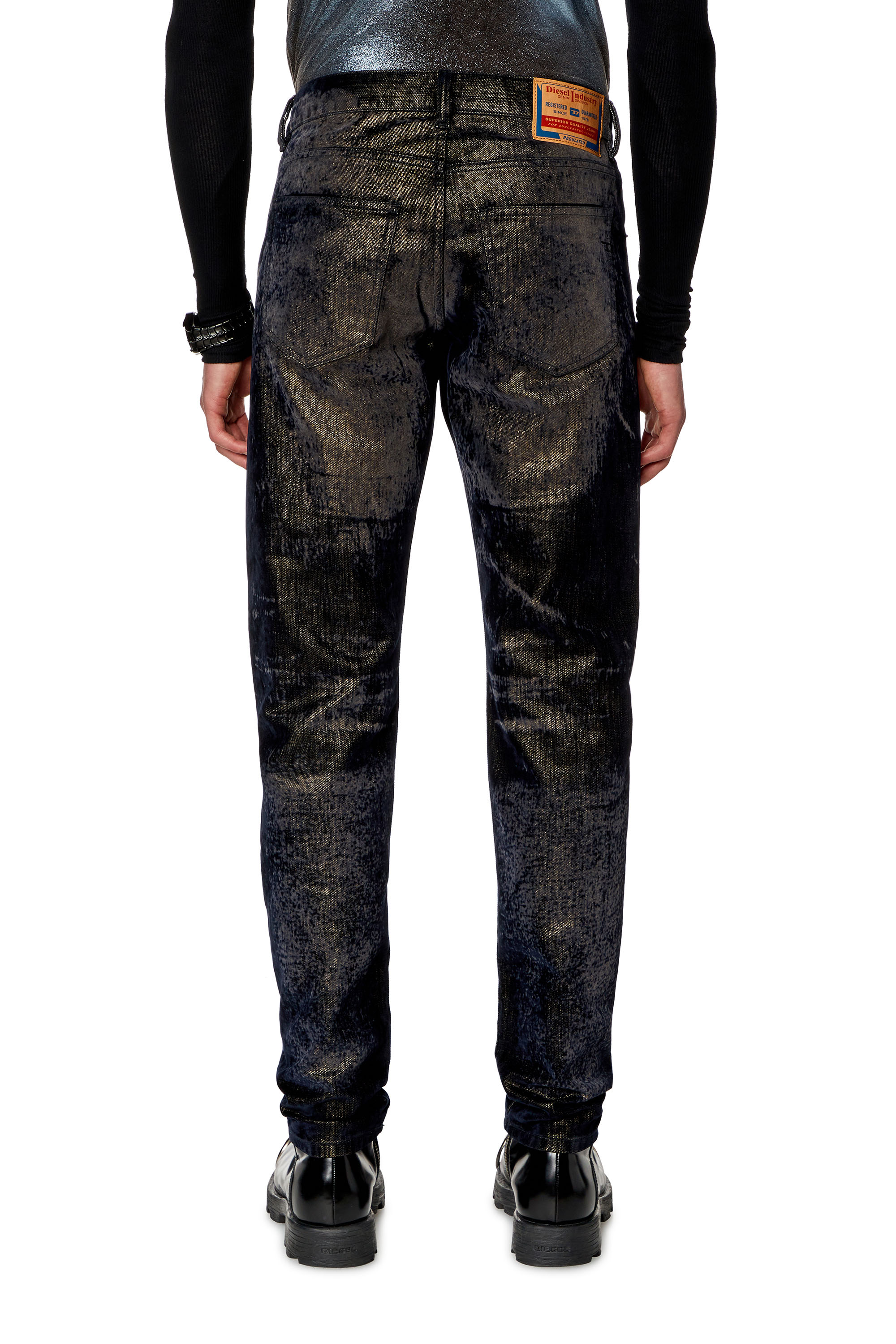 Diesel - Man Slim Jeans 2019 D-Strukt 09I49, Black/Dark grey - Image 4