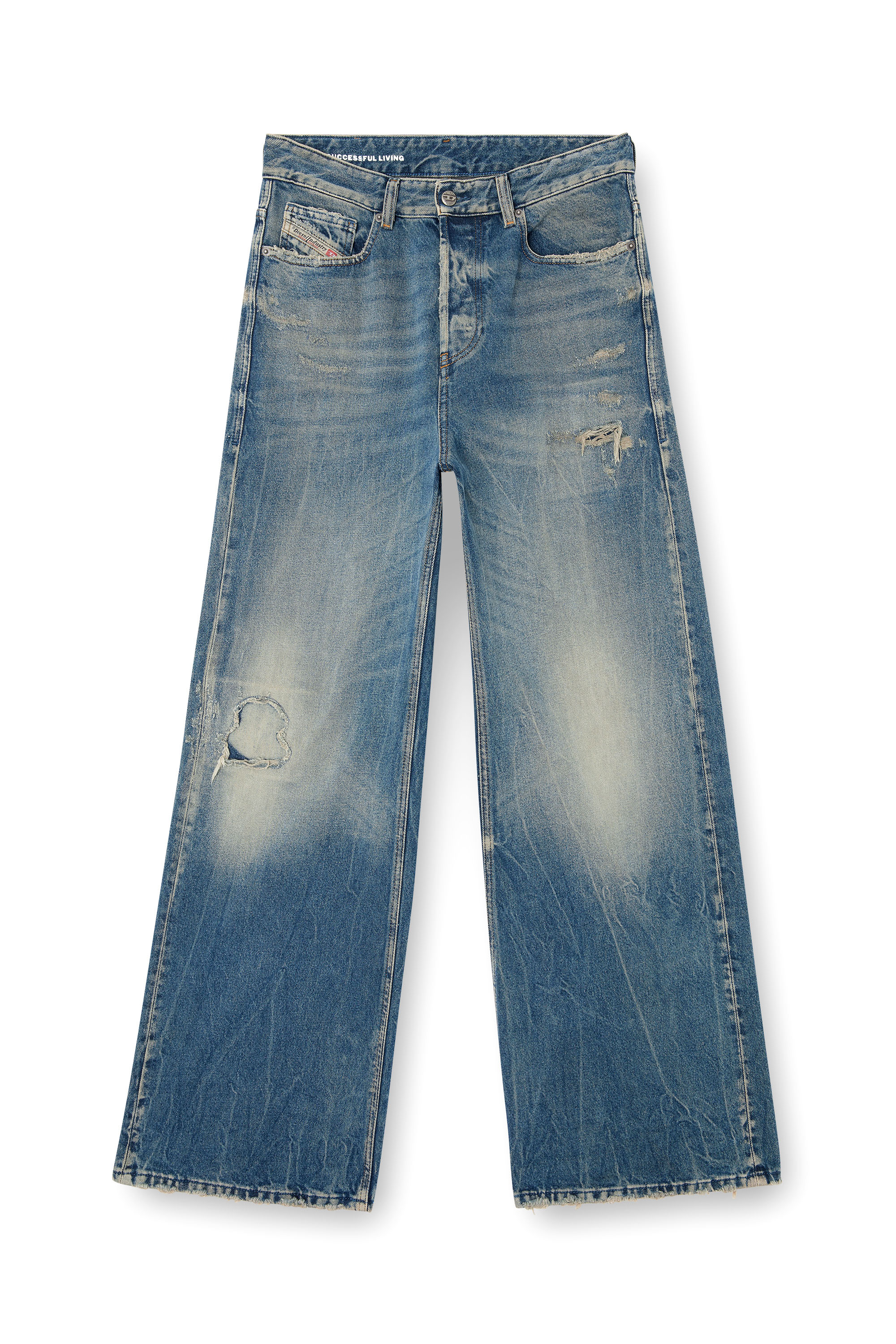 Diesel - Relaxed Jeans 1996 D-Sire 09M28 Mujer, Azul medio - 3