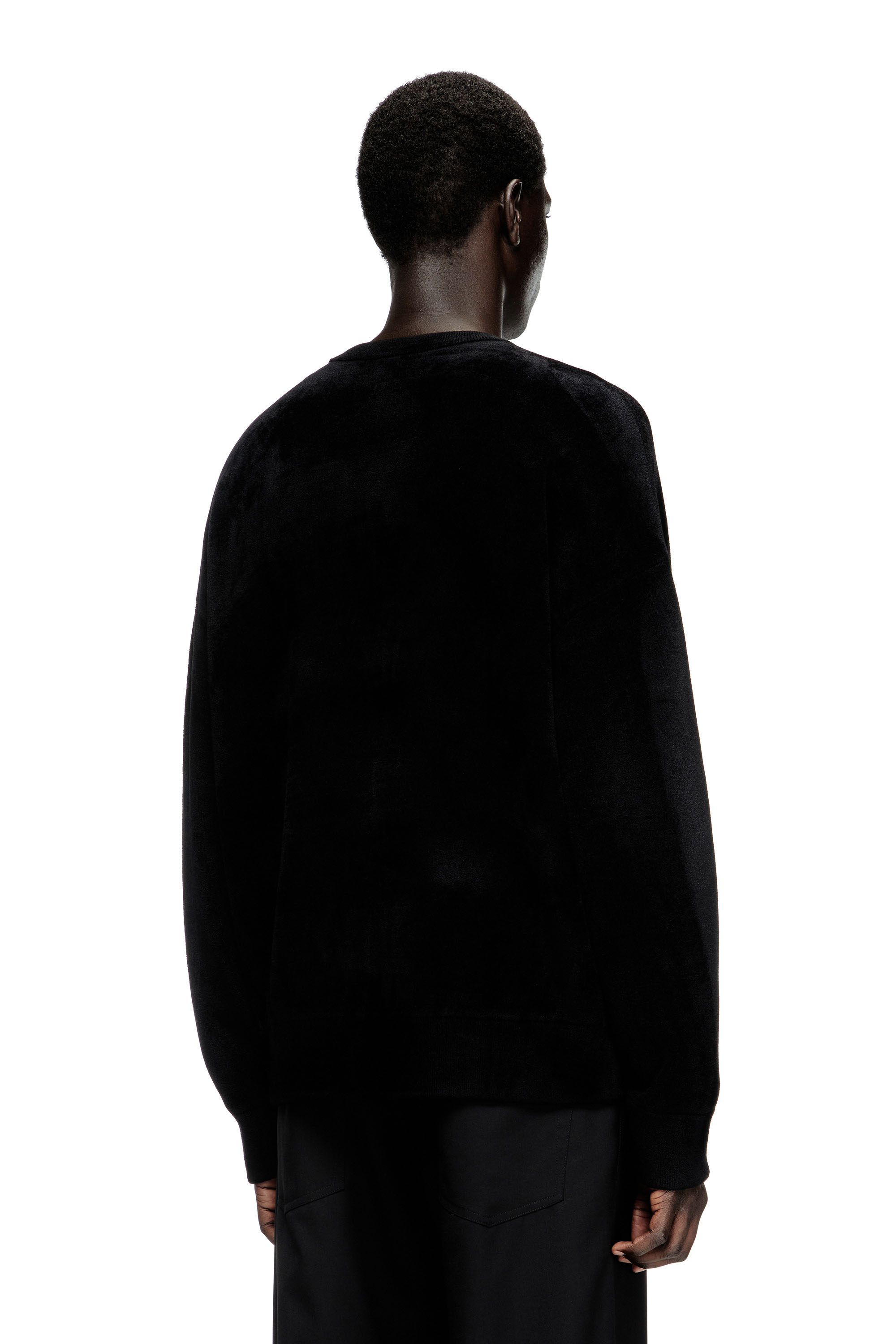 Diesel - K-TRESA, Man's Chenille-jacquard jumper with logo motif in null - 3