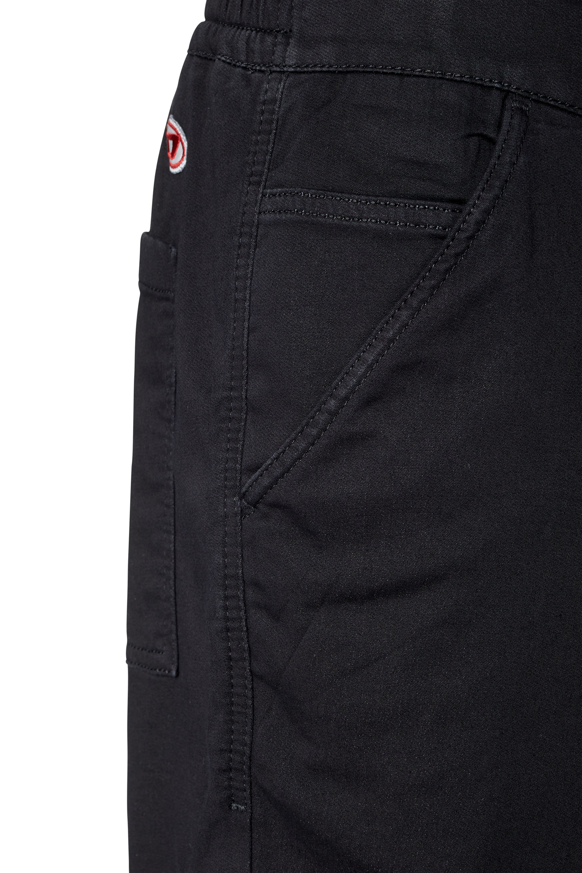 Diesel - Krooley JoggJeans® 069ZG Tapered, Negro/Gris oscuro - Image 3