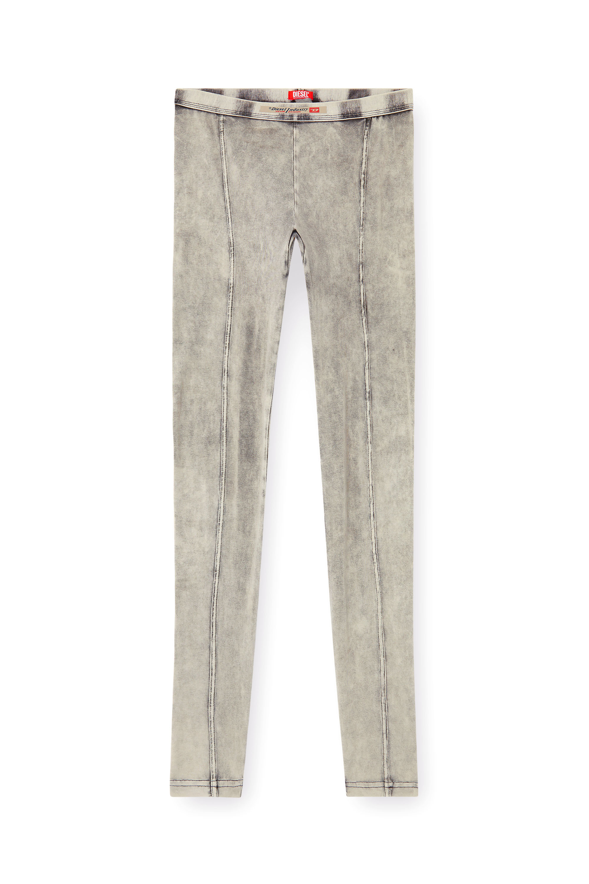 Diesel - ATHENA-DNM, Jeggings de tejido tipo jersey con efecto denim Mujer in Gris - 4