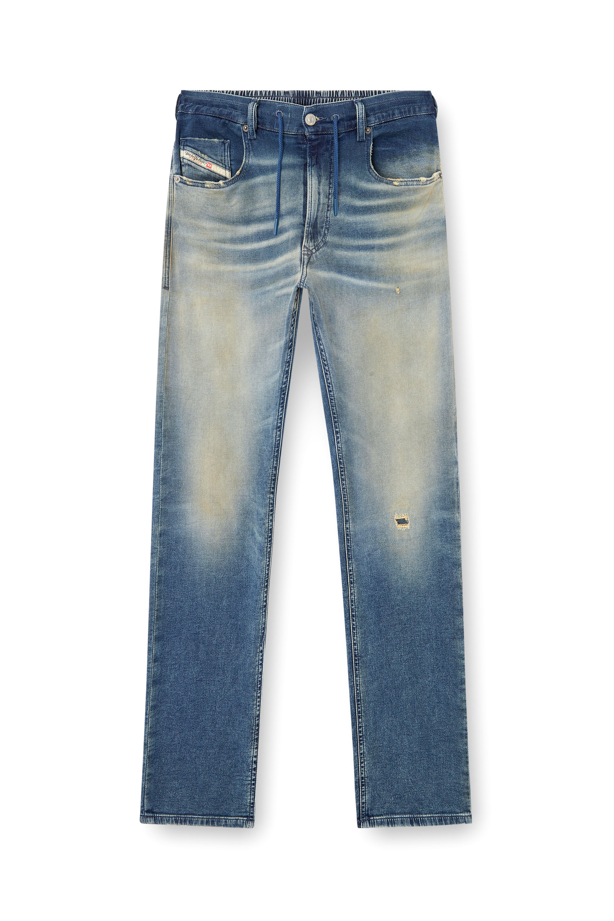 Diesel - Man's Regular 2030 D-Krooley Joggjeans® 068PQ, Medium blue - 1