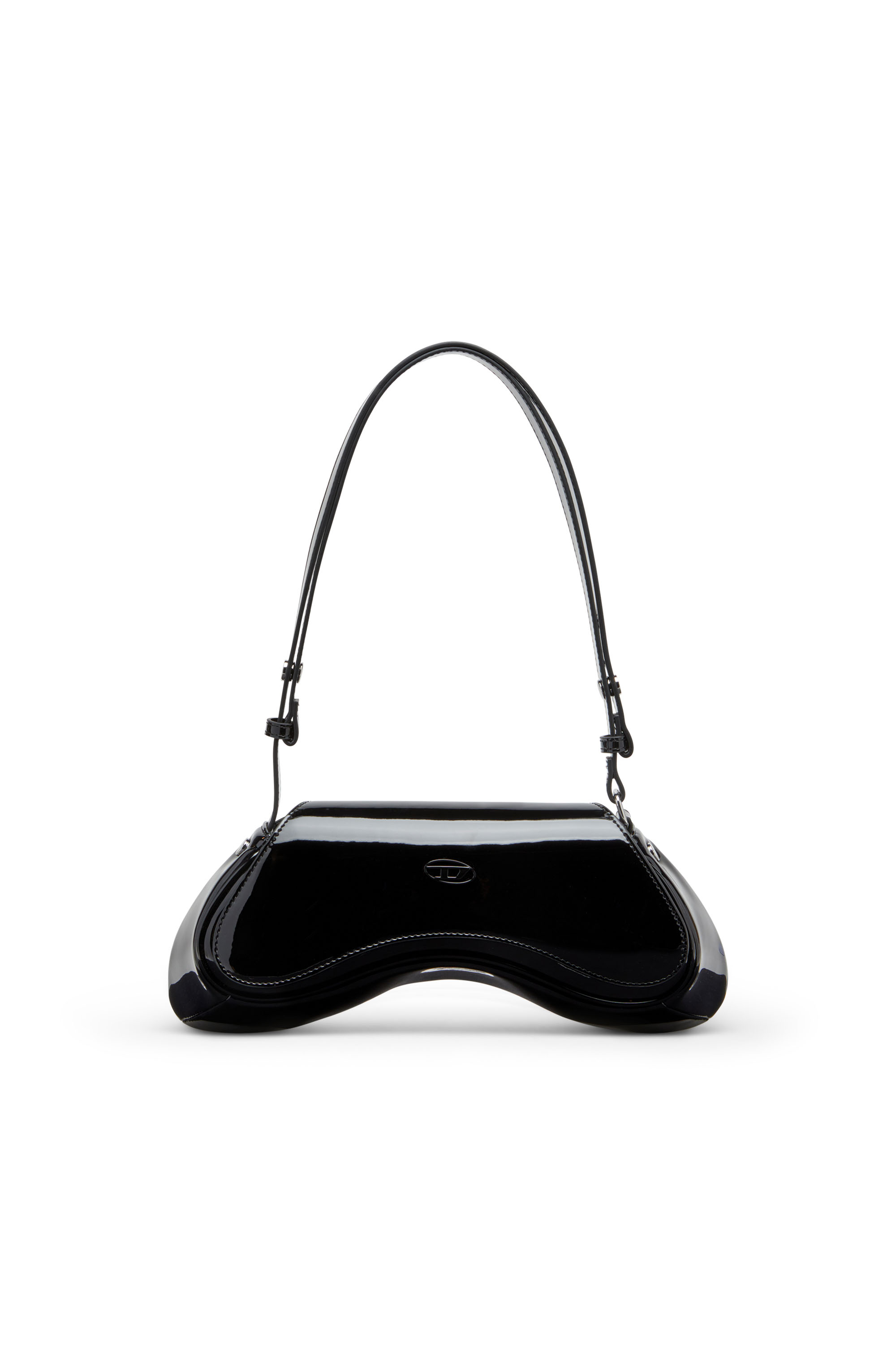 Diesel - PLAY CROSSBODY, Woman's Play-Crossbody bag in glossy PU in Black - 1