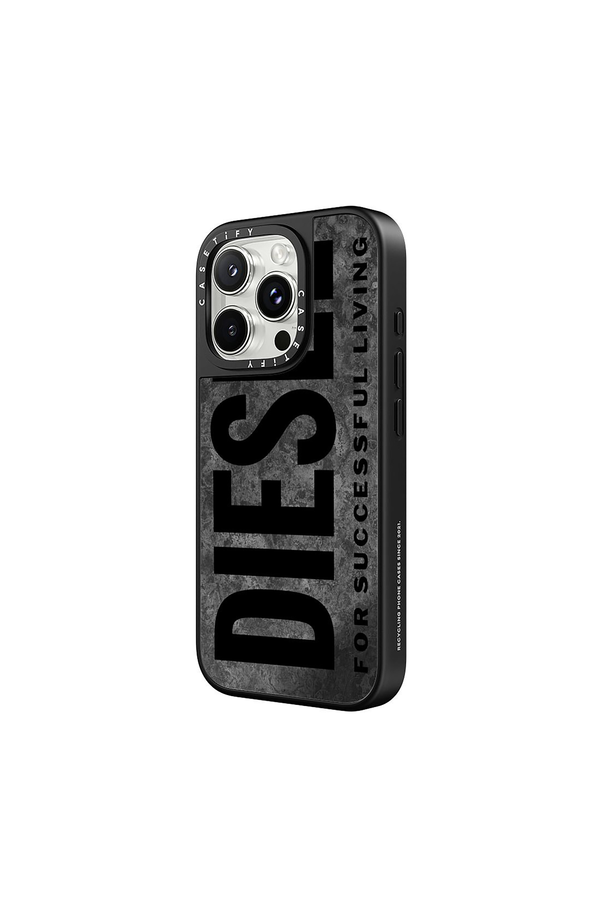 Diesel - 60322 CASETIFY MOULDED CASE, Unisex's Magsafe Oxidized Case iPhone 16 Pro in Grey/Black - 3