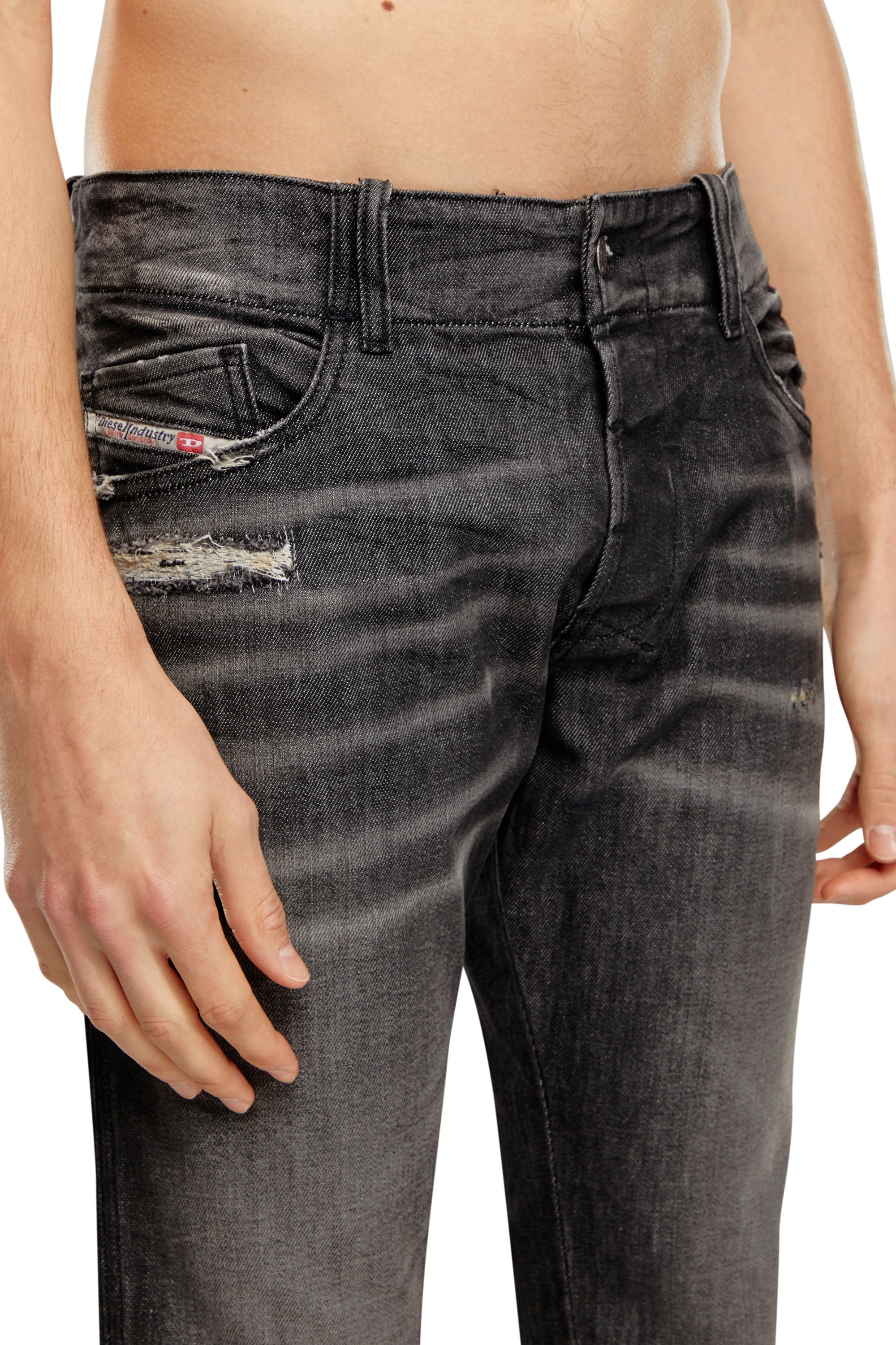 Diesel - Man Bootcut Jeans D-Backler 09H51, Black/Dark grey - Image 5