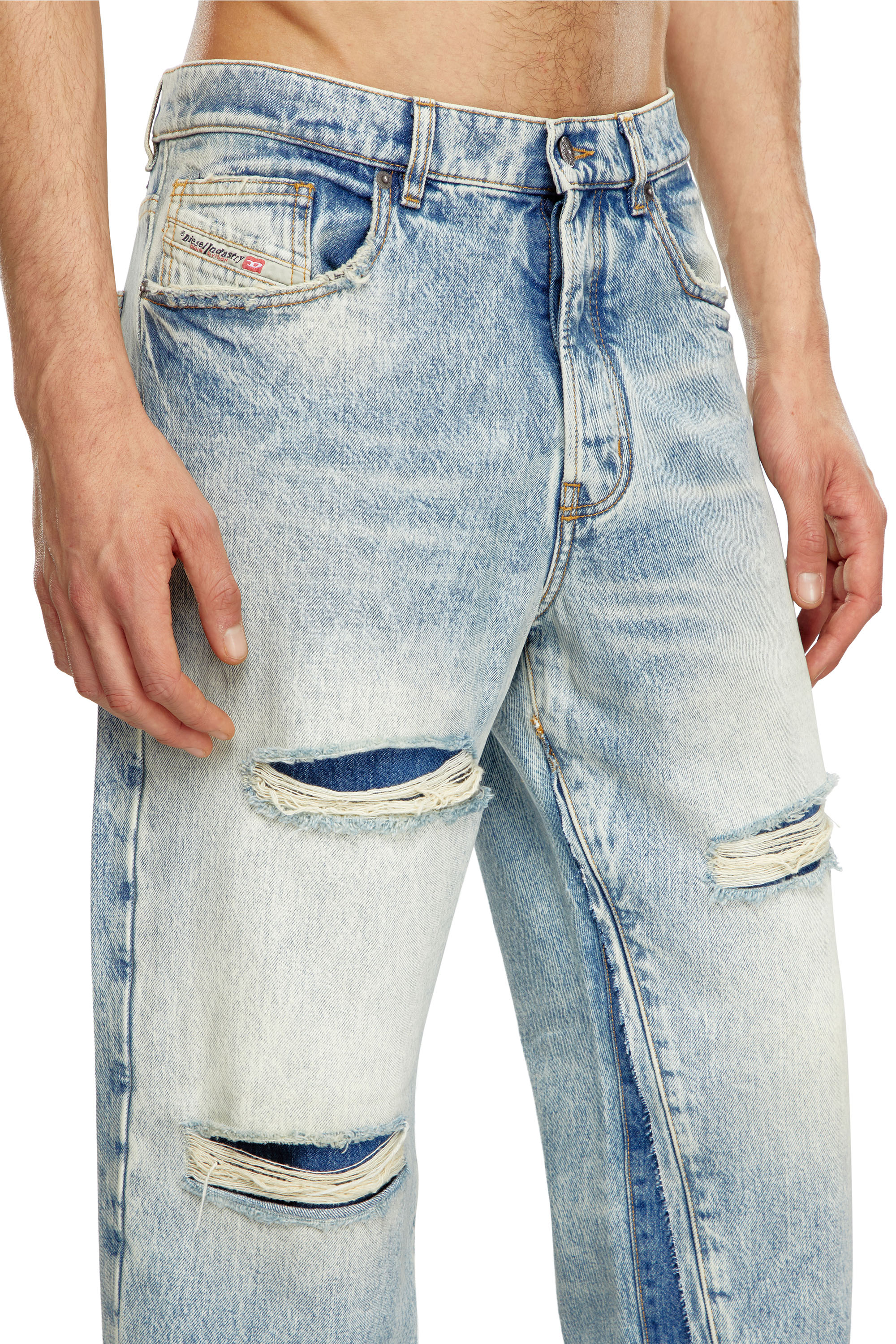 Diesel - Straight Jeans D-Fire 0AJEN, Hombre Straight Jeans - D-Fire in Azul marino - Image 4