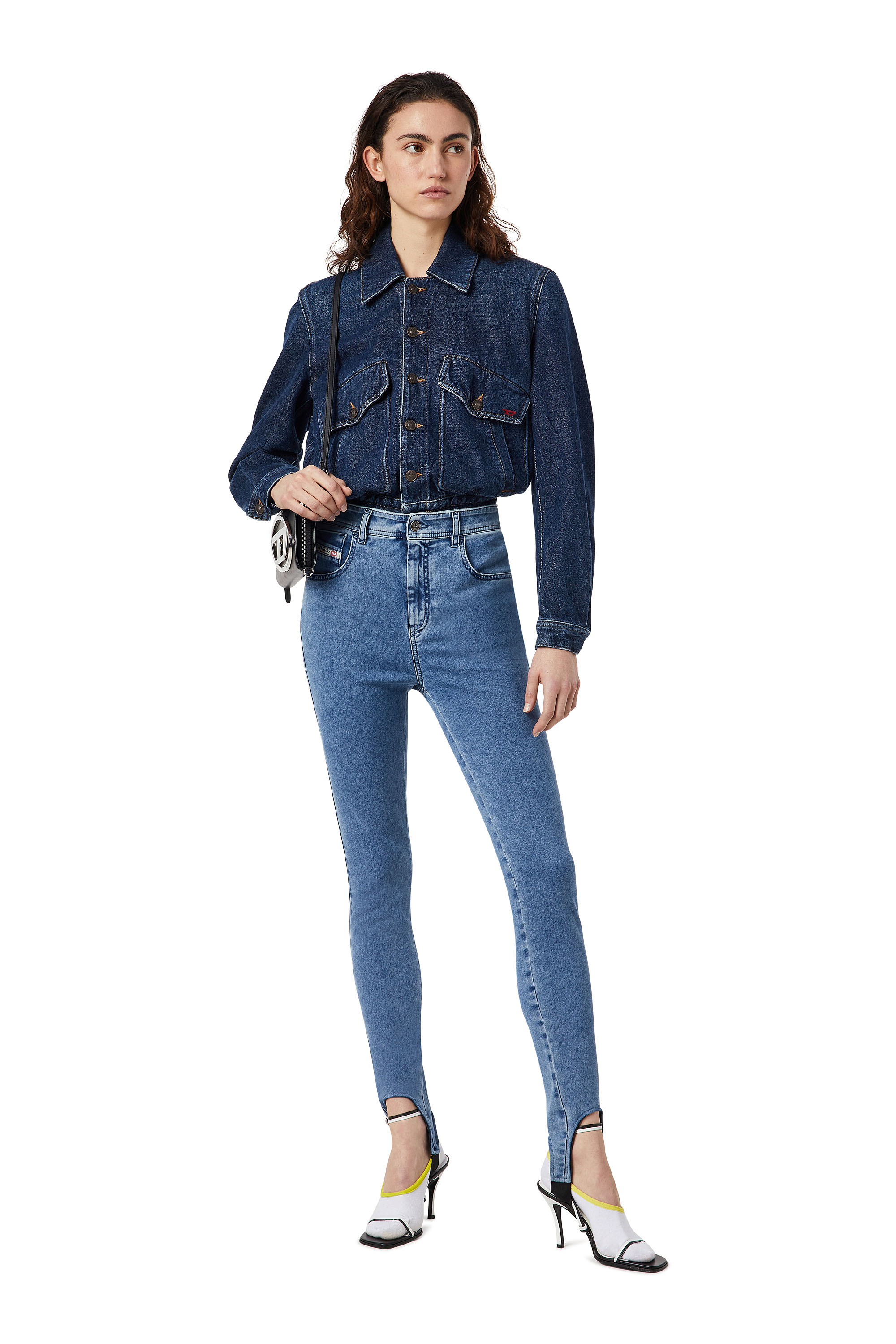 Diesel - Slandy Joggjeans® 069YN Super skinny, Light Blue - Image 6