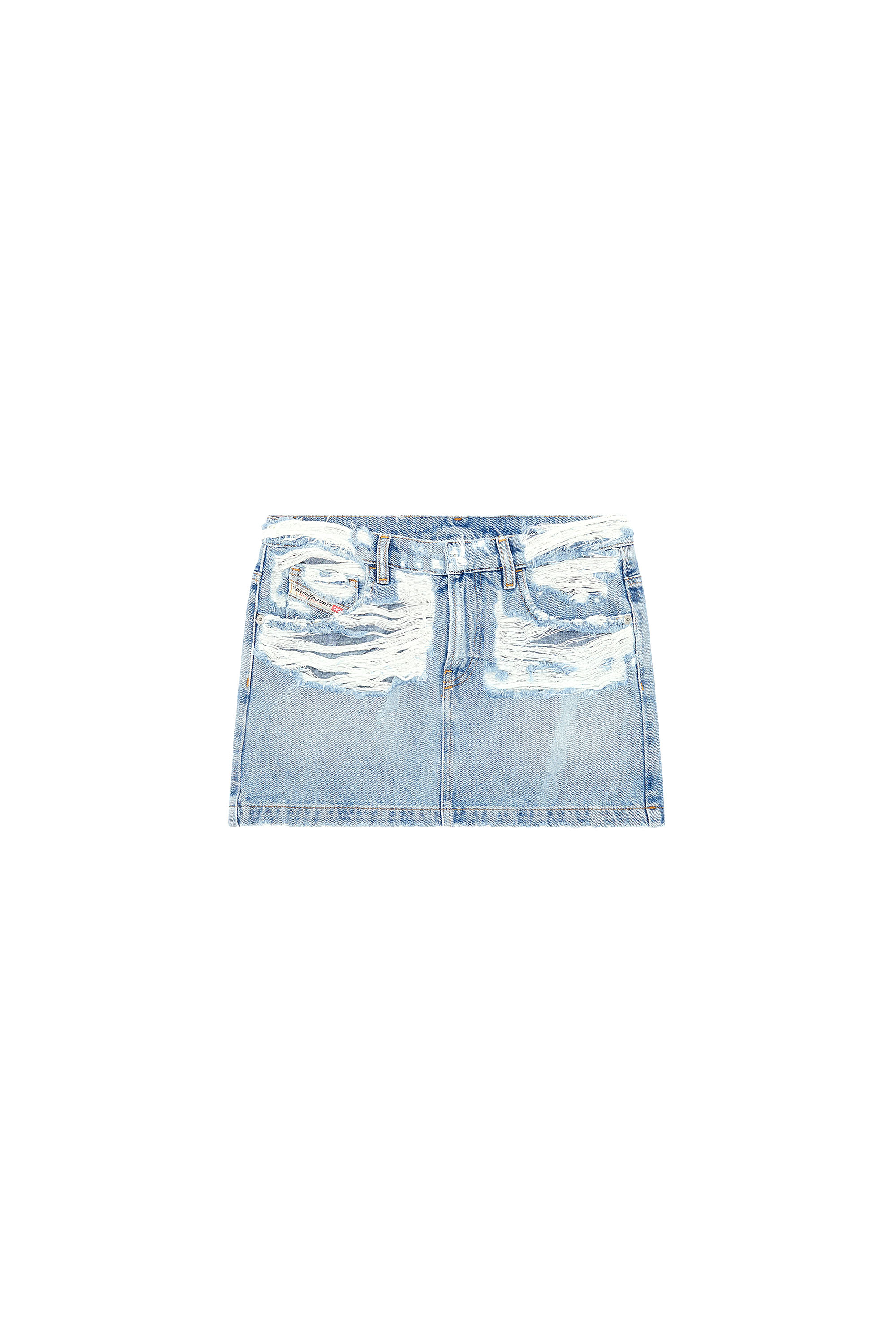 【mnem】Dev Damage Skirt Vintage 80's 90's Rare Major Damage Denim Short Skirt