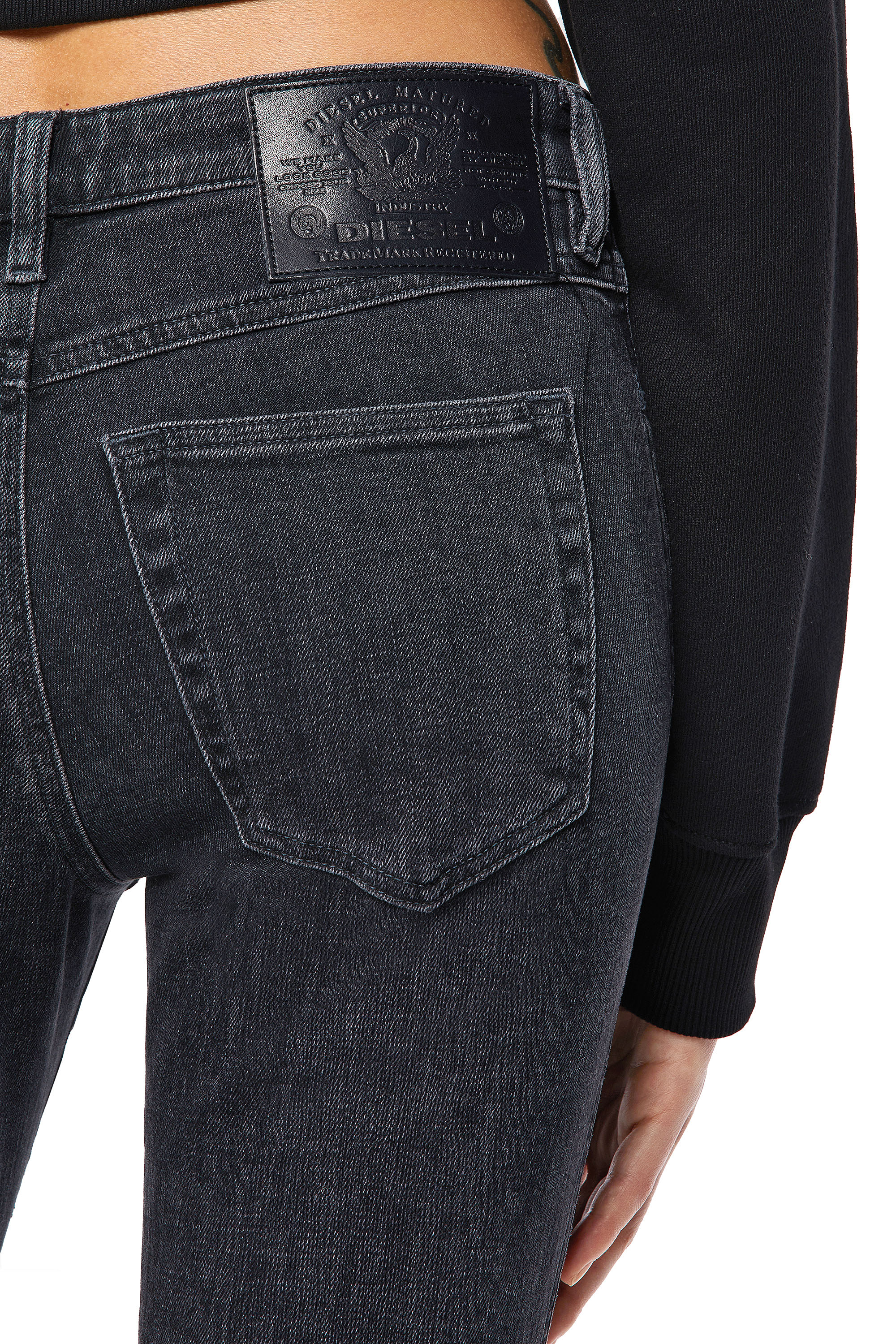 Diesel - Babhila Slim Jeans 09A67, Black/Dark Grey - Image 4