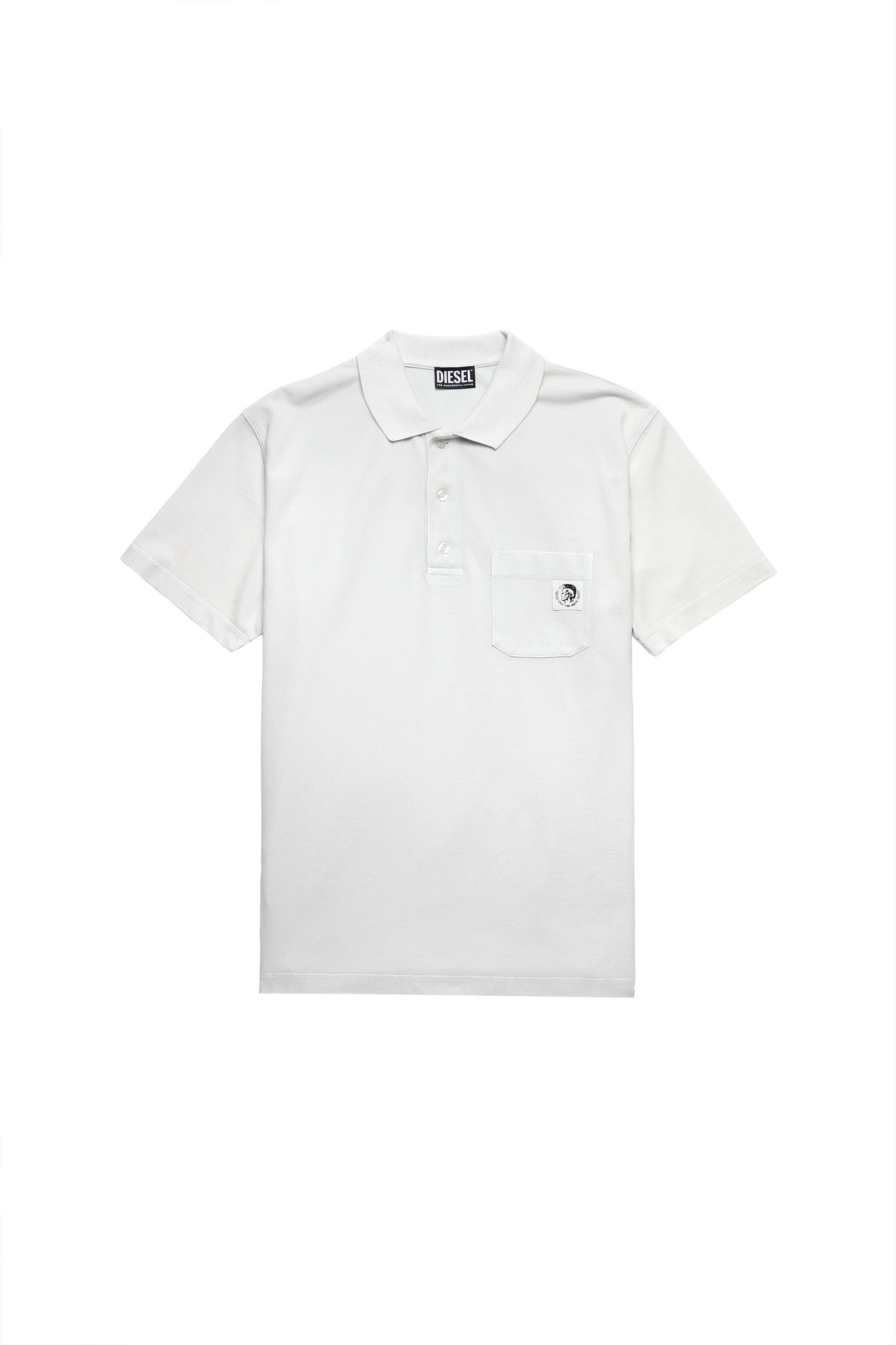 Diesel - T-POLO-WORKY-B1, Light Grey - Image 5