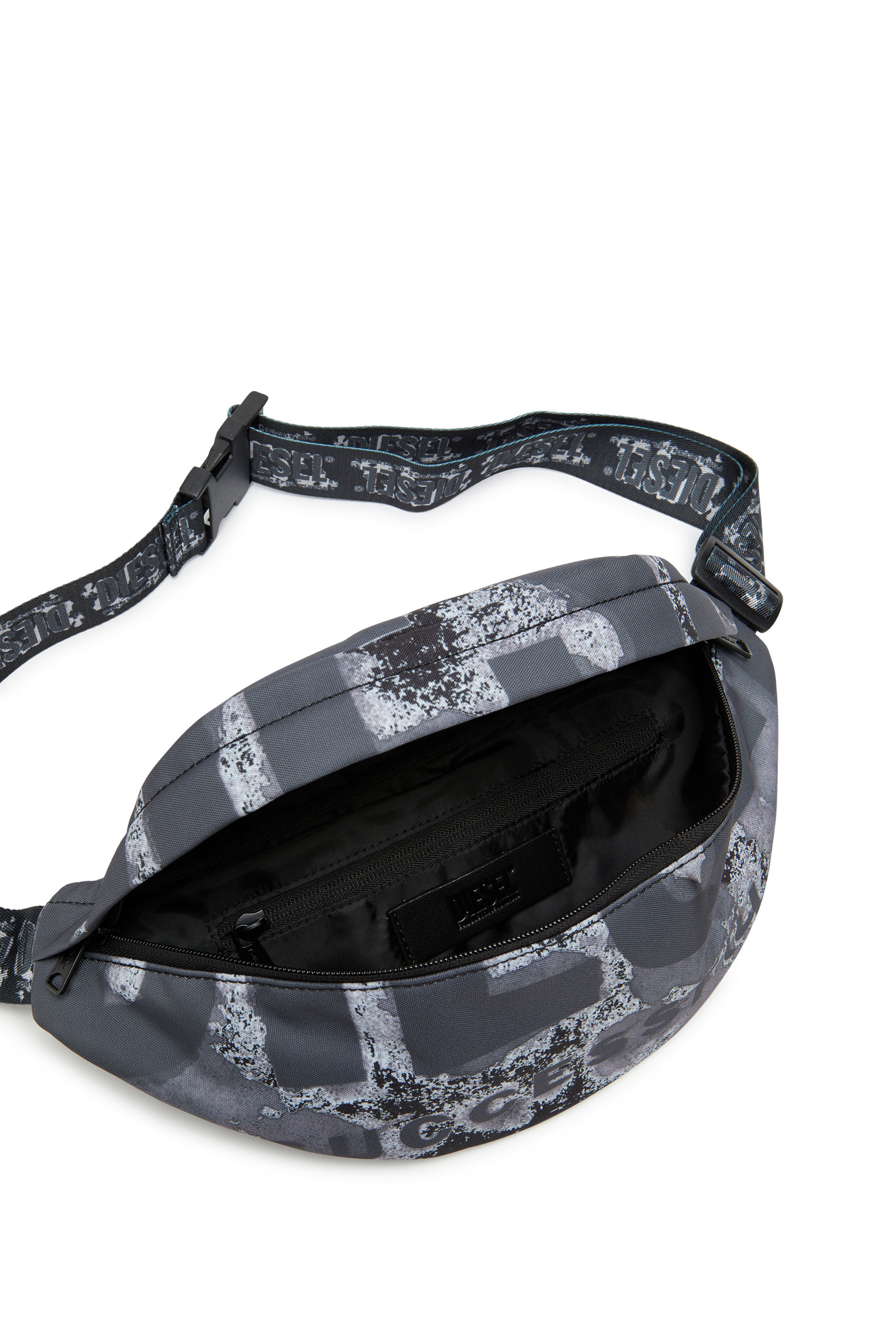 Men's Rave-Belt bag with bleeding logo print | Multicolor