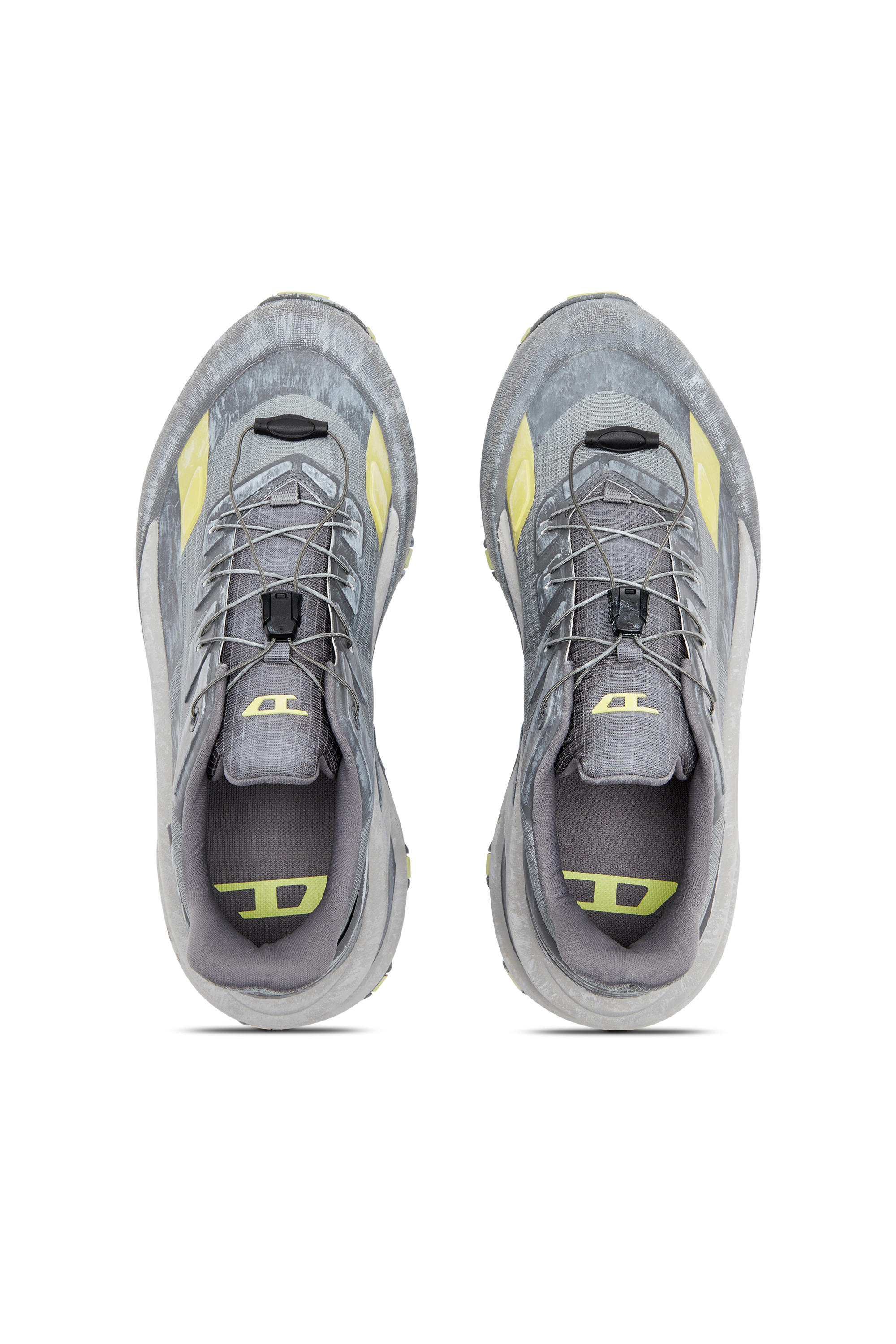 Diesel - D-CAGE RUNNER, Man's D-Cage Runner-Sneaker in Grey/Yellow - 6