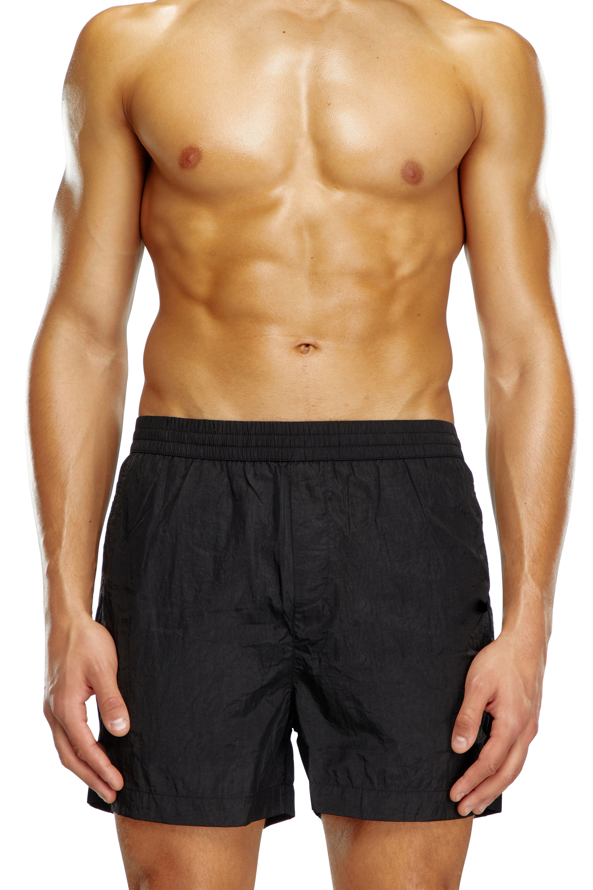 Diesel - BMBX-RIO-41CM-PARACHUTE, Man Nylon board shorts in Black - Image 2