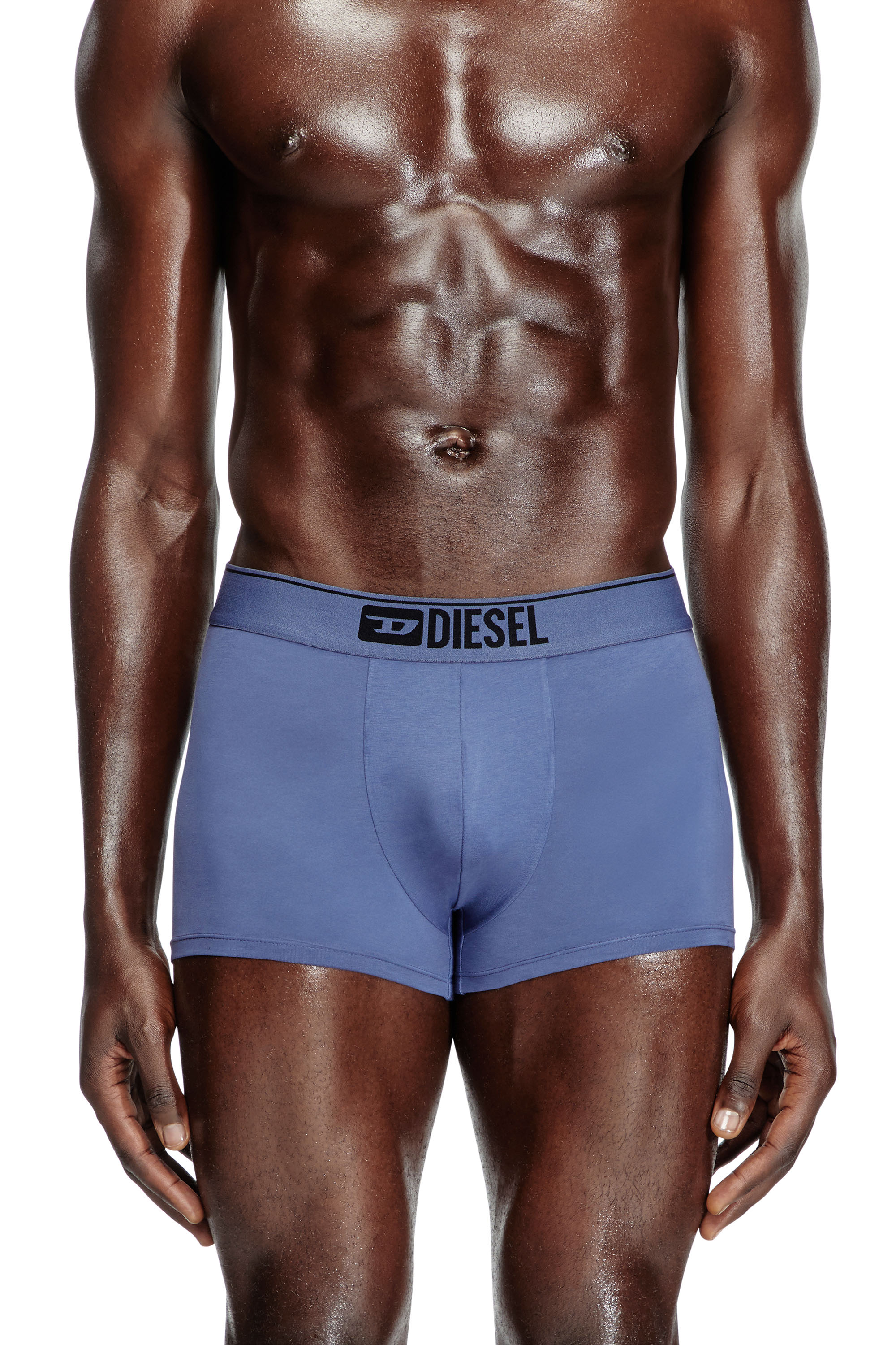 Diesel - UMBX-DAMIENTHREEPACK, Paquete de tres bóxers ajustados lisos Hombre in Negro - 3