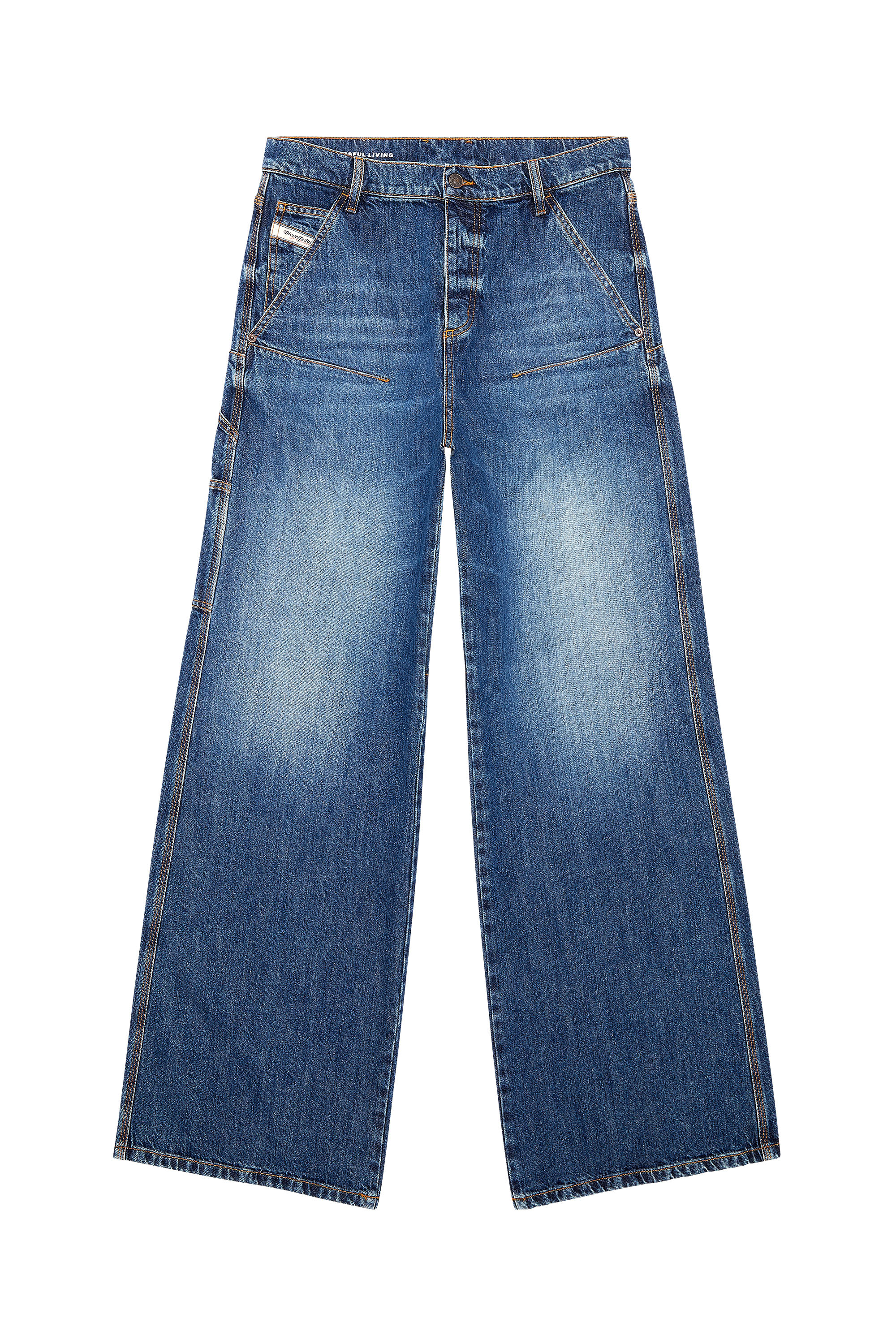 Diesel - Straight Jeans 1996 D-Sire 0HJAW, Azul Oscuro - Image 3