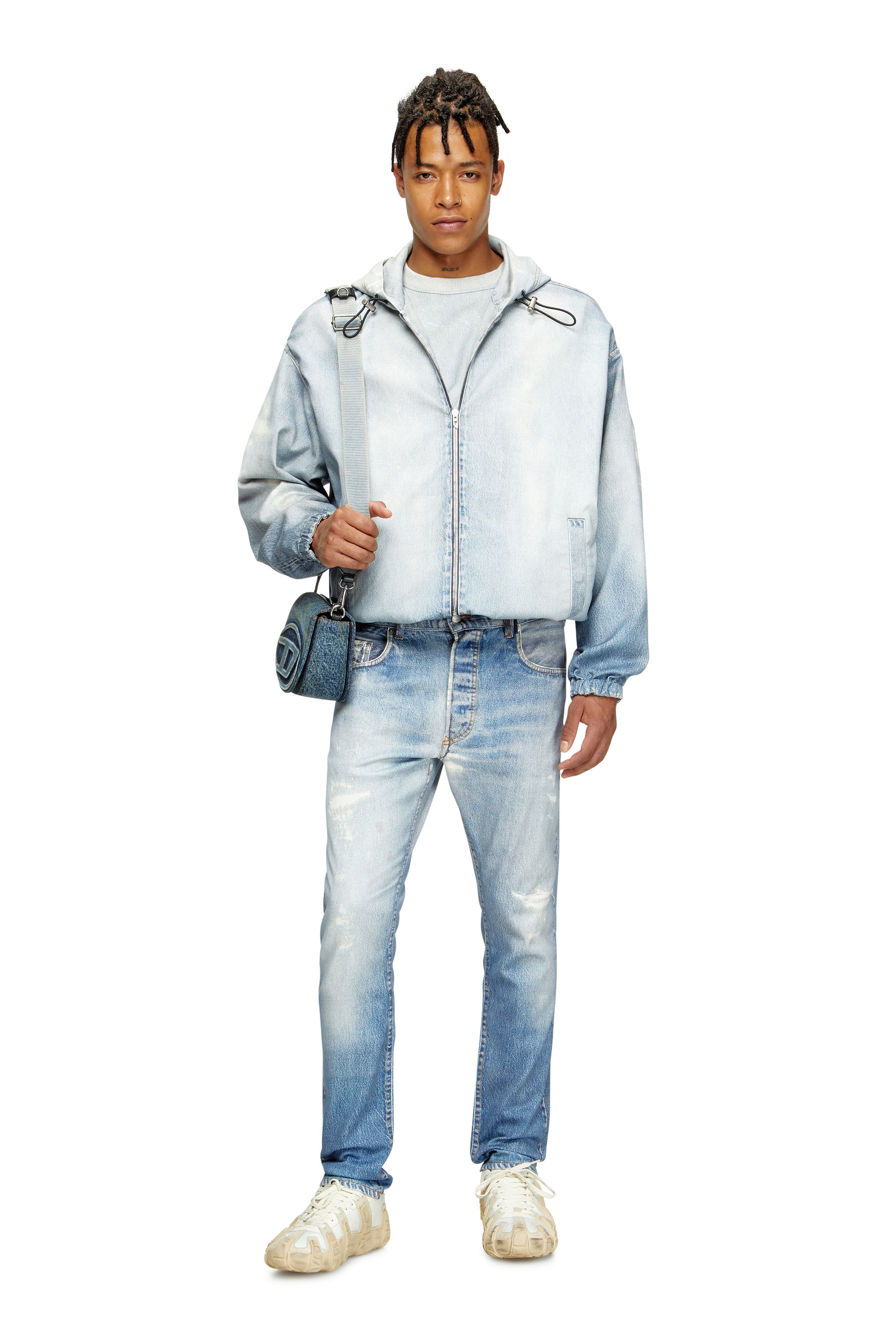 Diesel - 1DR CAMERA BAG, 1DR Camera Bag-Bolso tipo cámara de denim solarizado Unisex in Azul marino - 2