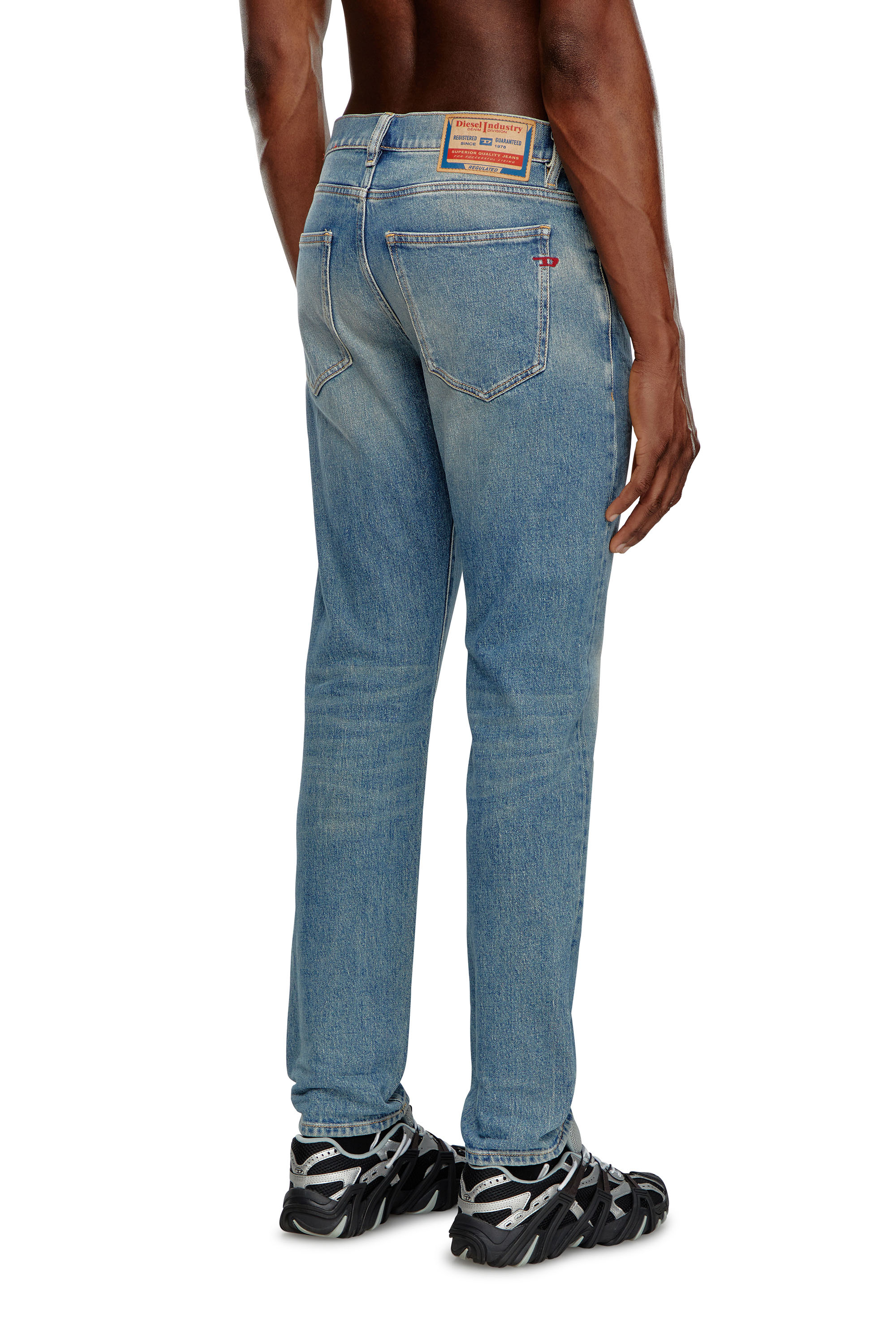 Diesel - Slim Jeans 2019 D-Strukt 09J55, Light Blue - Image 4