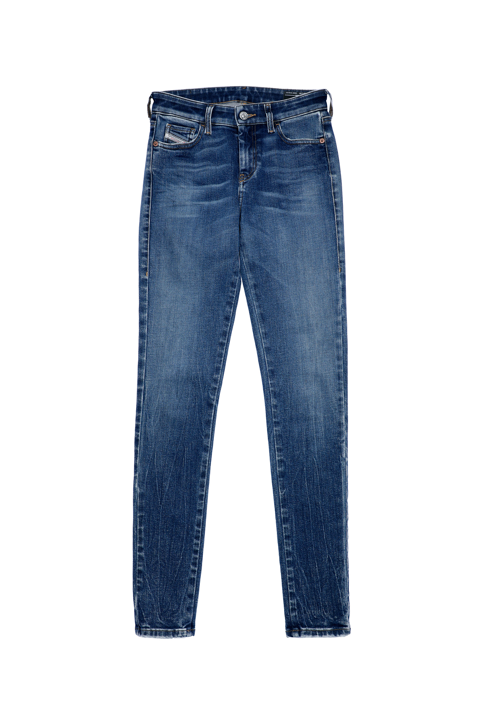 Diesel - Slandy Skinny Jeans 009ZX, Dark Blue - Image 6