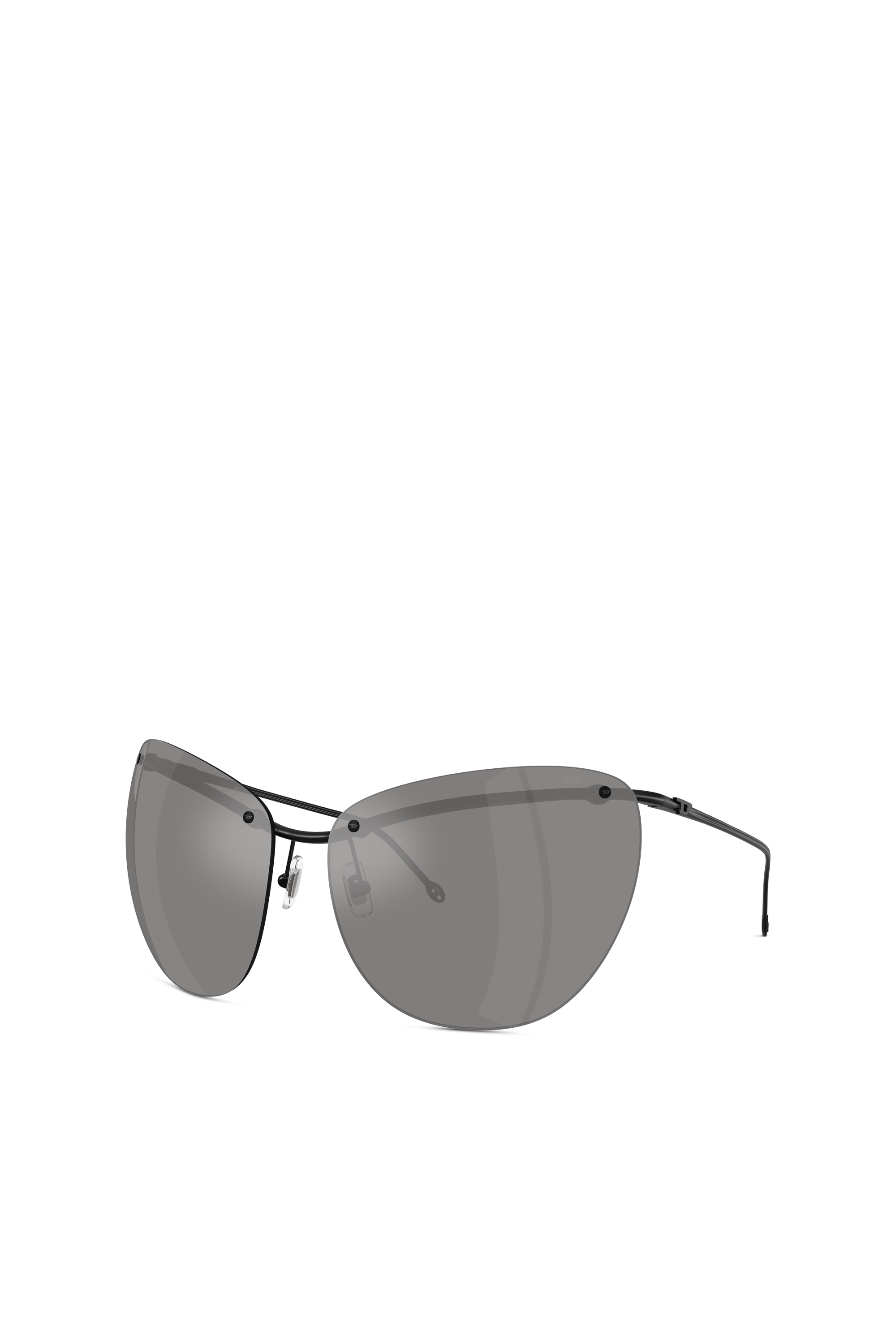 Diesel - 0DL1007, Gafas de sol con forma envolvente Unisex in Gris - 4