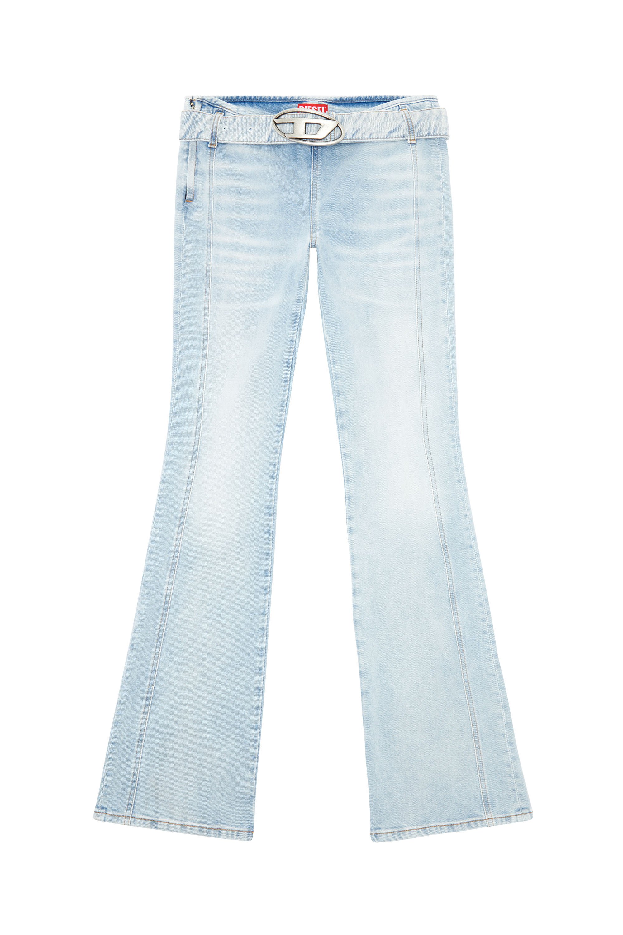 Diesel - Bootcut and Flare Jeans D-Ebbybelt 0JGAA, Azul Claro - Image 5