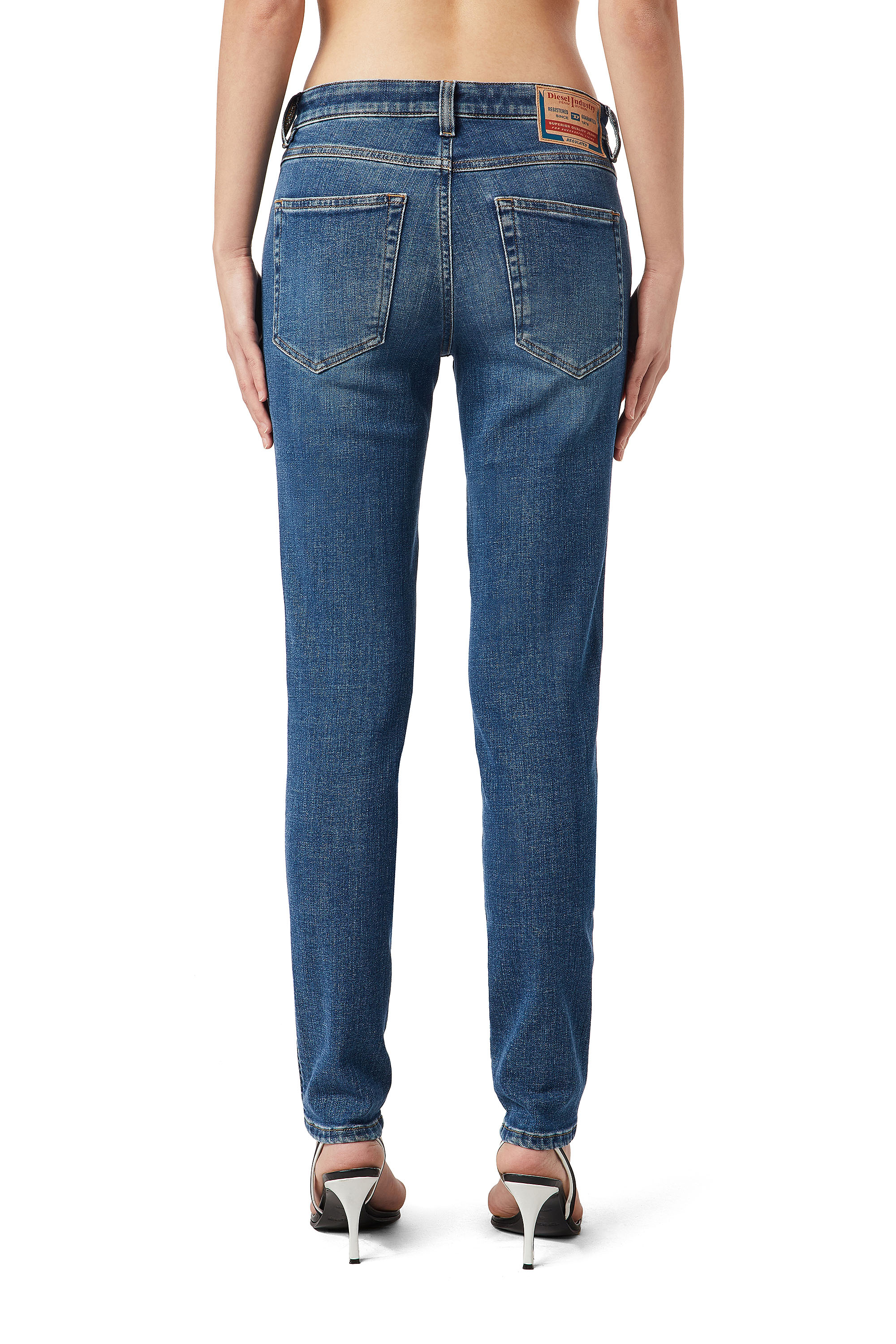 Diesel - Skinny Jeans 2015 Babhila 09C59, Azul medio - Image 3