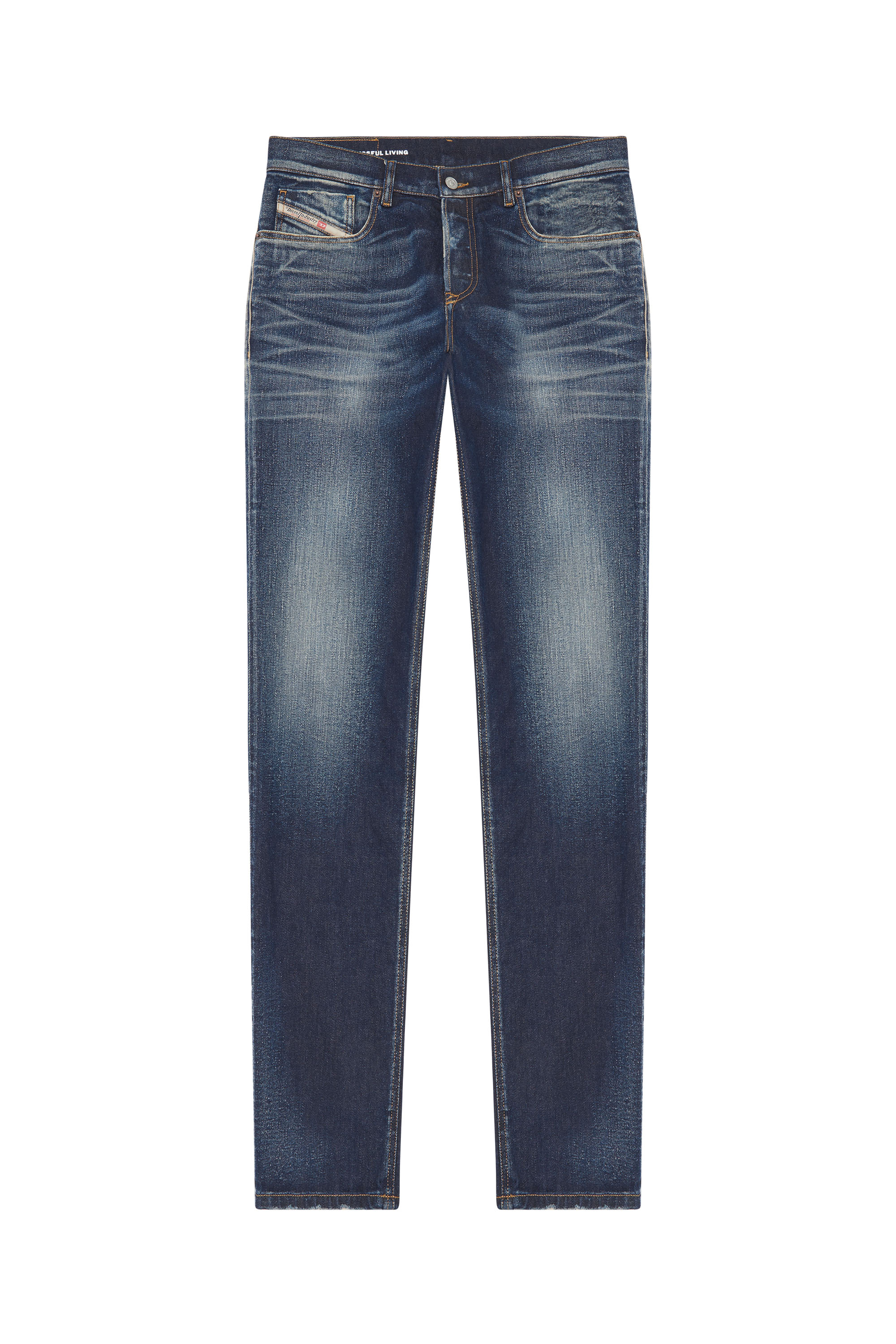 Diesel - Tapered Jeans 2023 D-Finitive 09G27, Azul Oscuro - Image 5