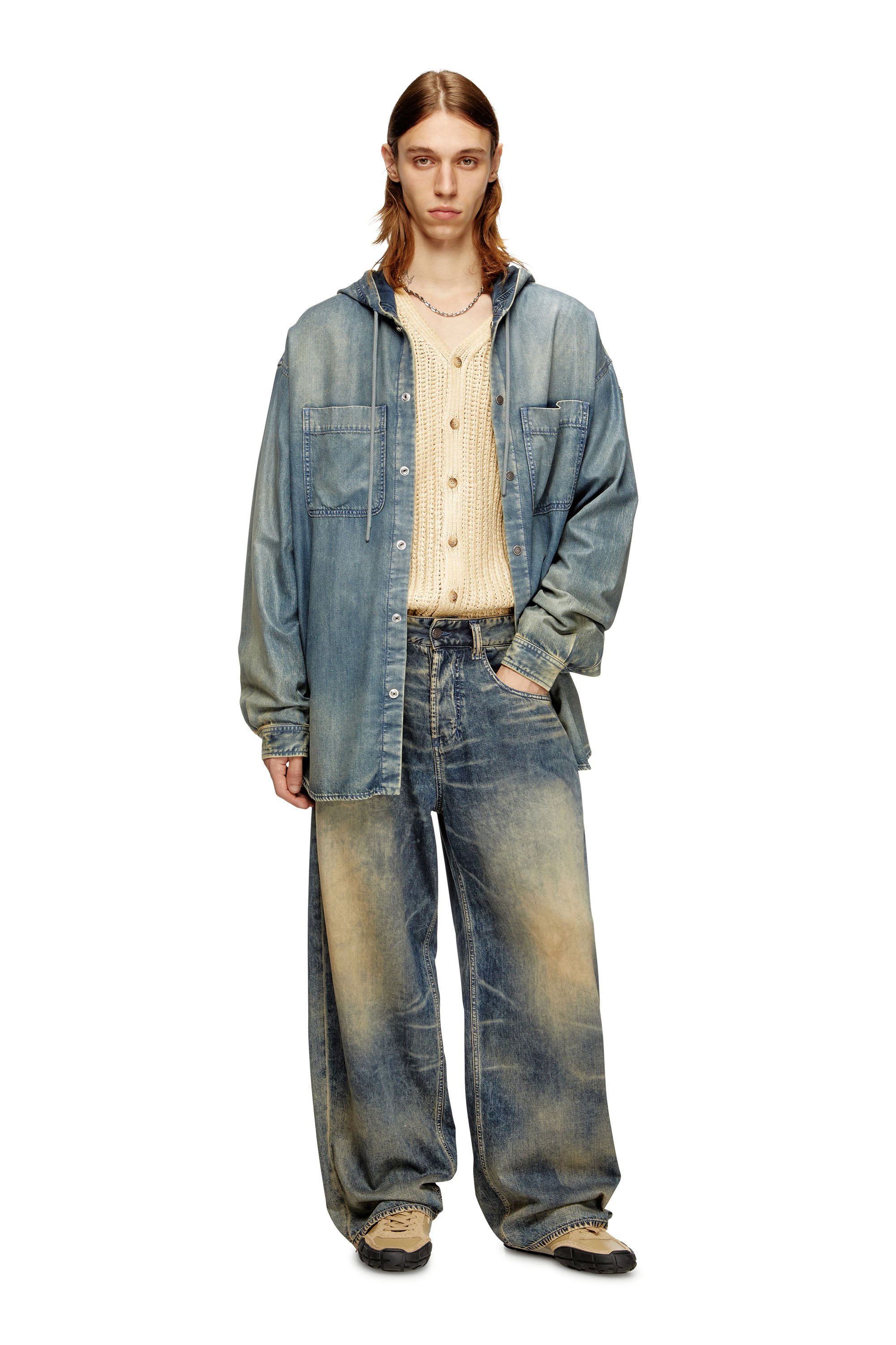 Diesel - Man's Relaxed Jeans 1997 D-Enim-M 0CEBB, Medium blue - 2